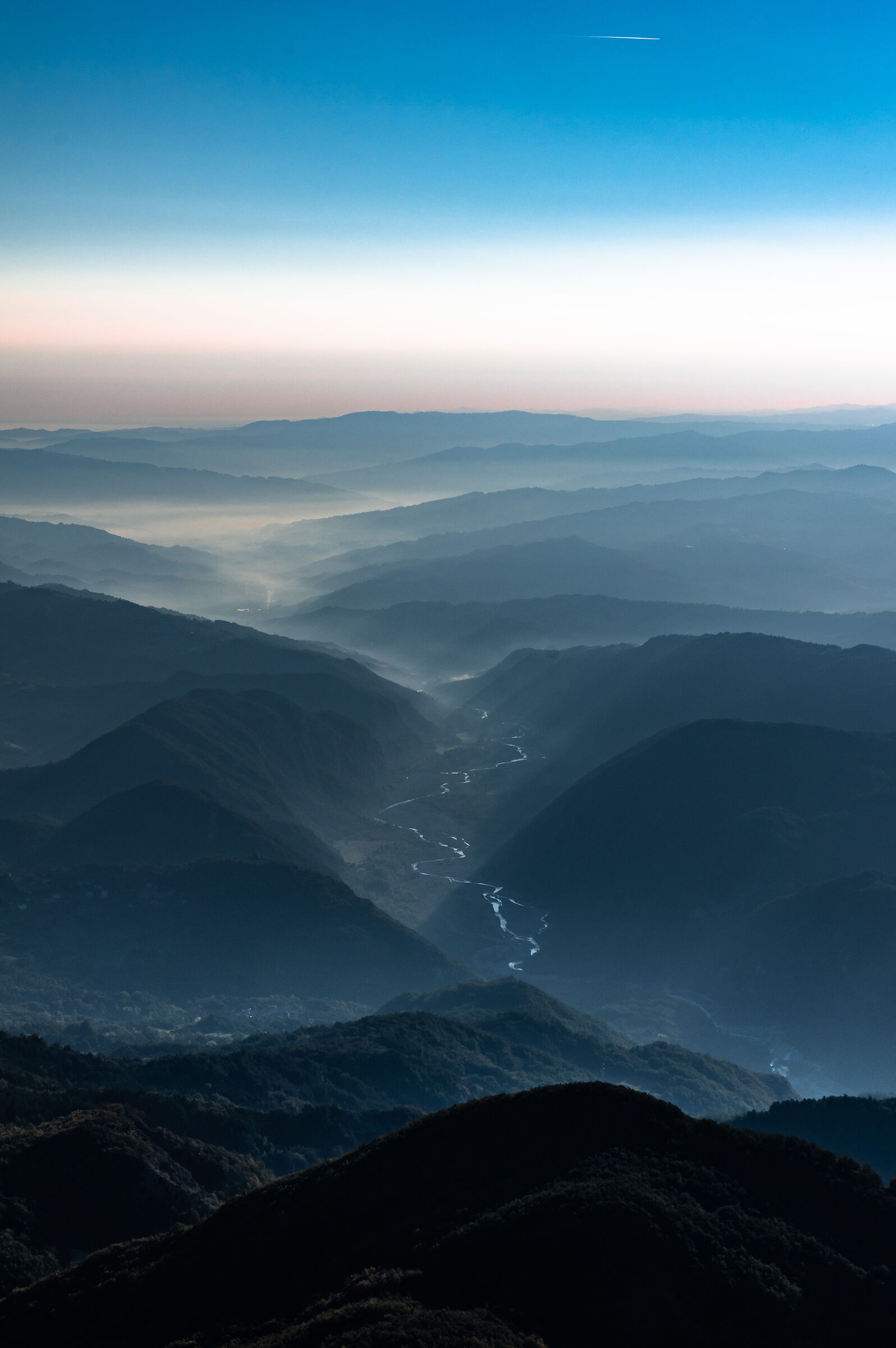 Secchia River from the top of Mount Ventasso (RE)