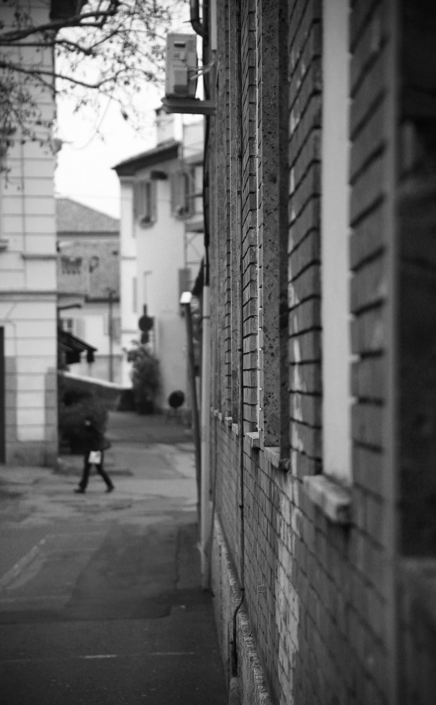 Walking in the center