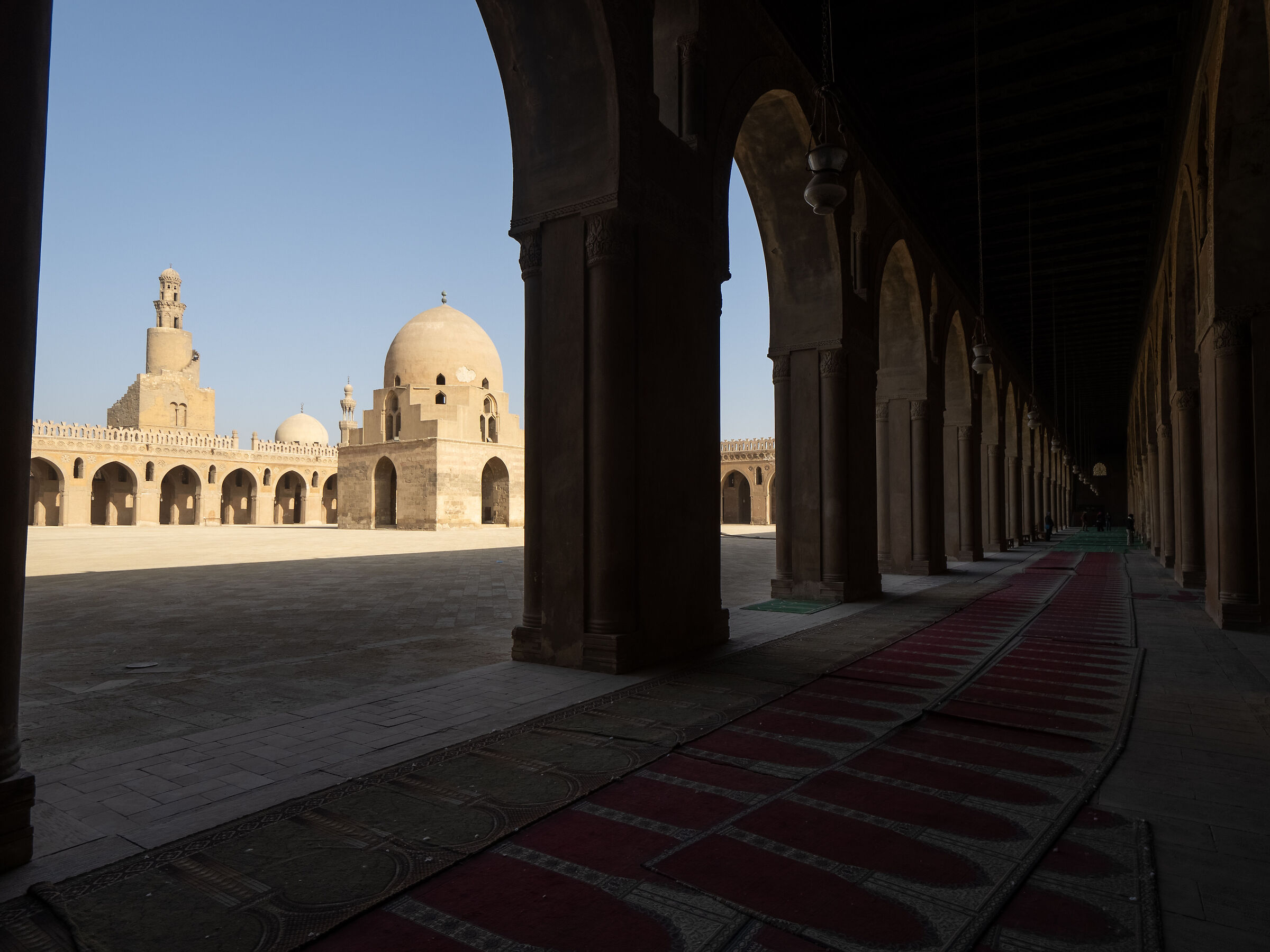 the courtyard of the mosque of Ibn-Tulun