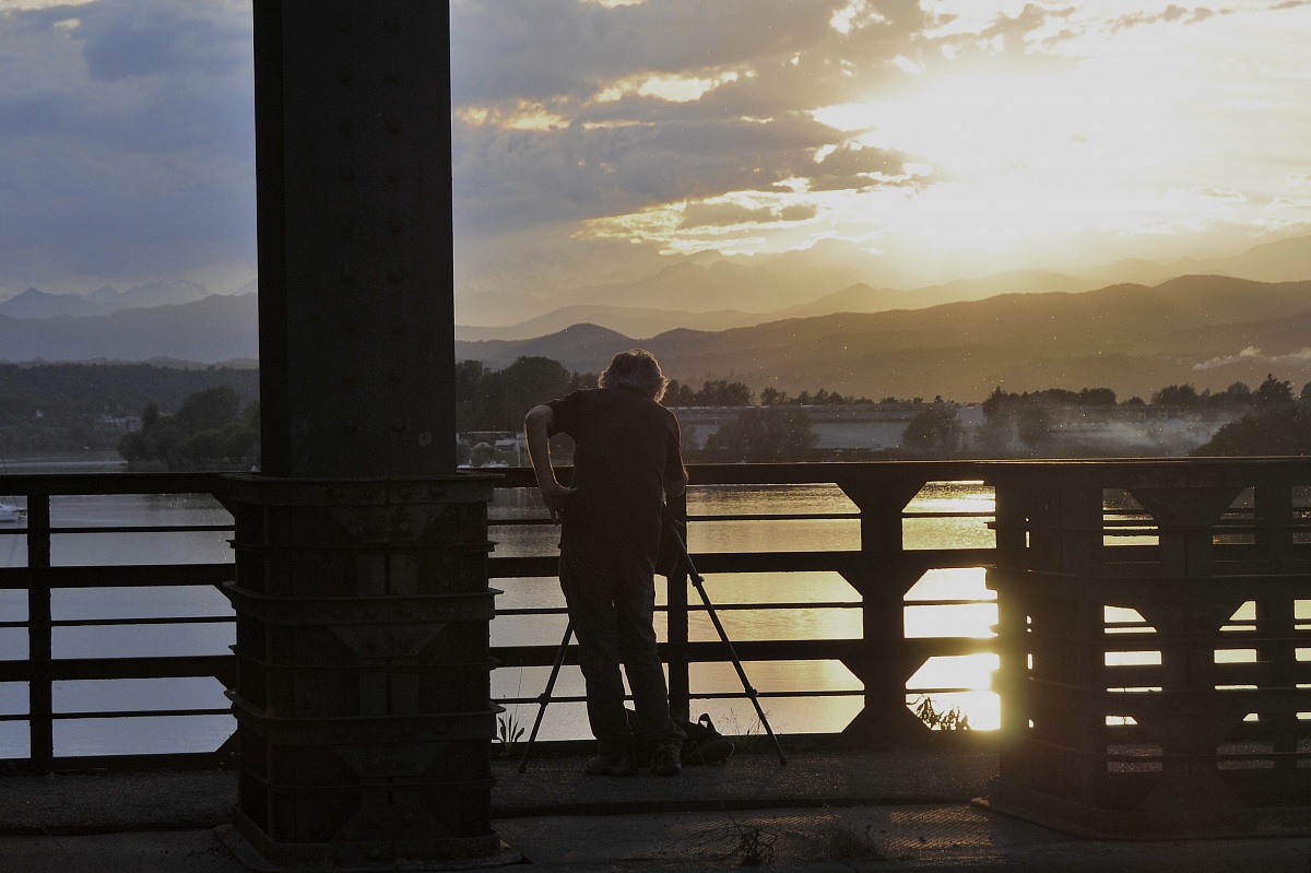 fotografando il tramonto