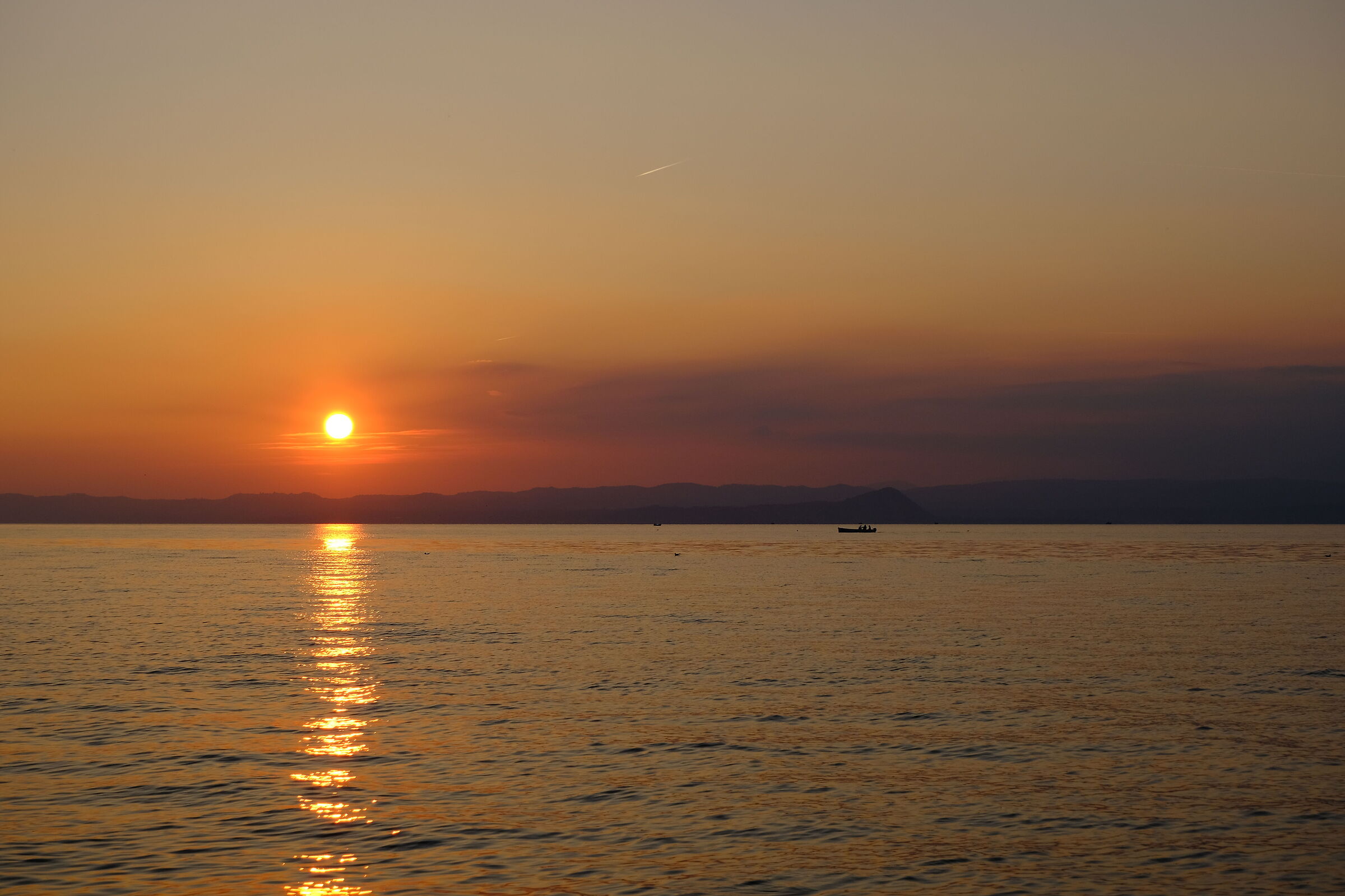 Garda at sunset.