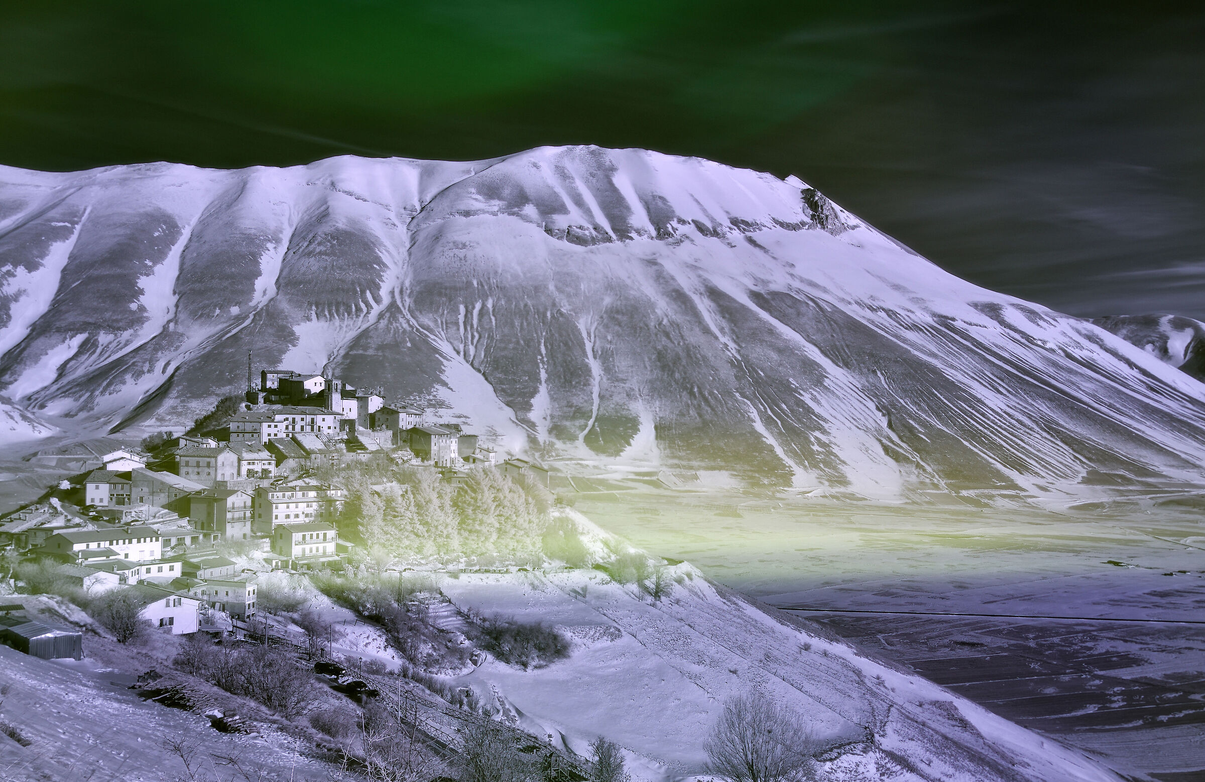 Castelluccio all'infrarosso
