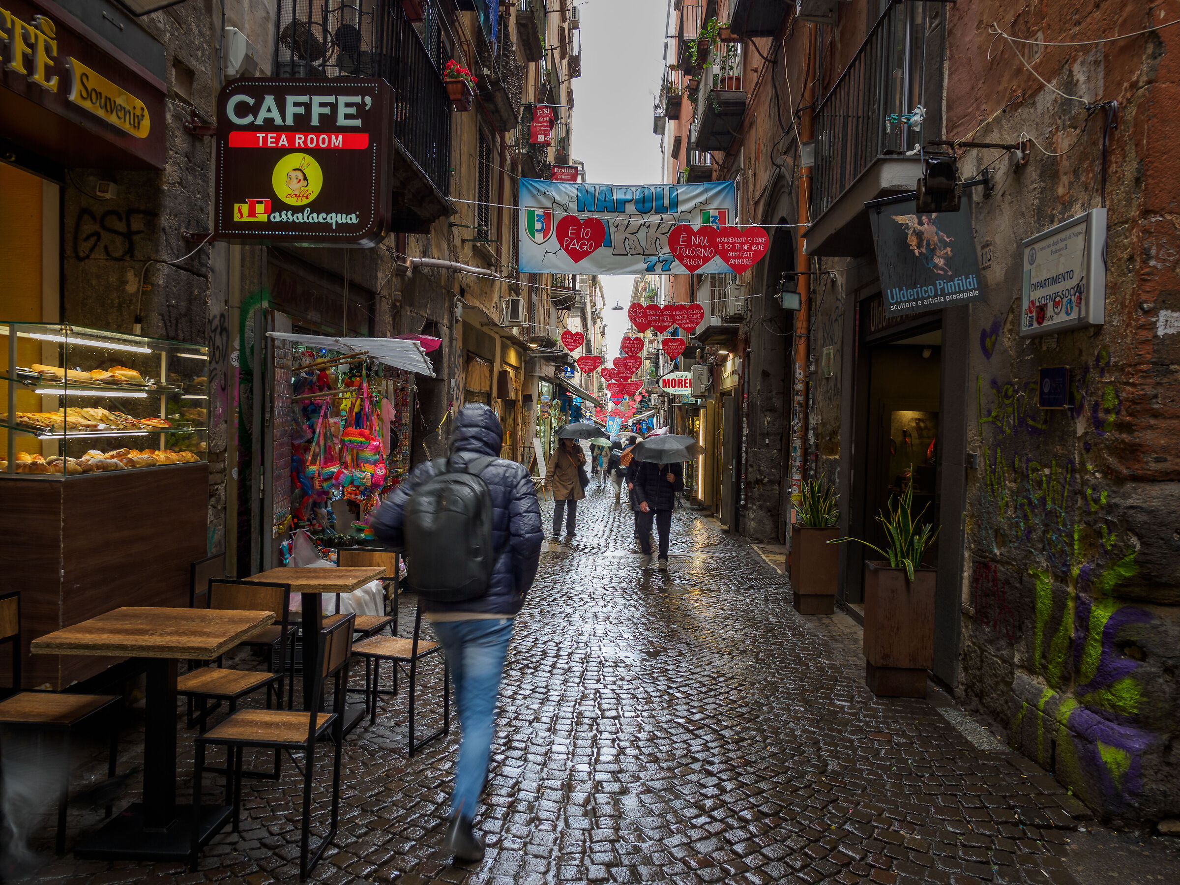 in the alleys of Naples