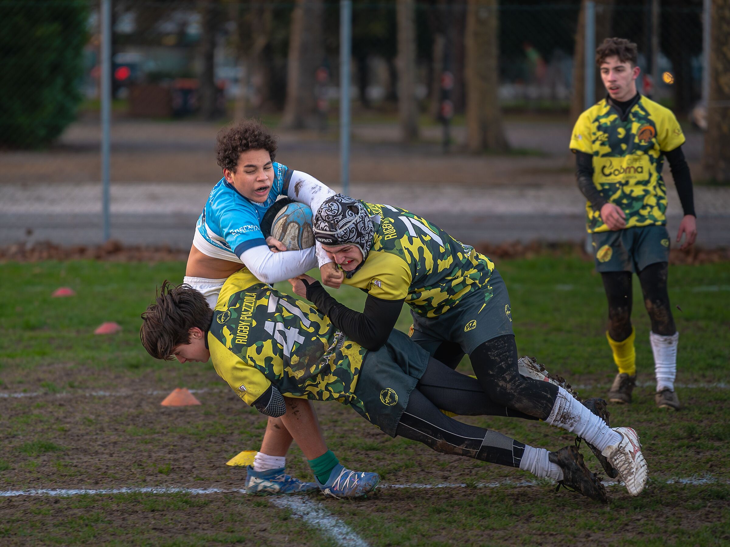 Un placcaggio ...al volo