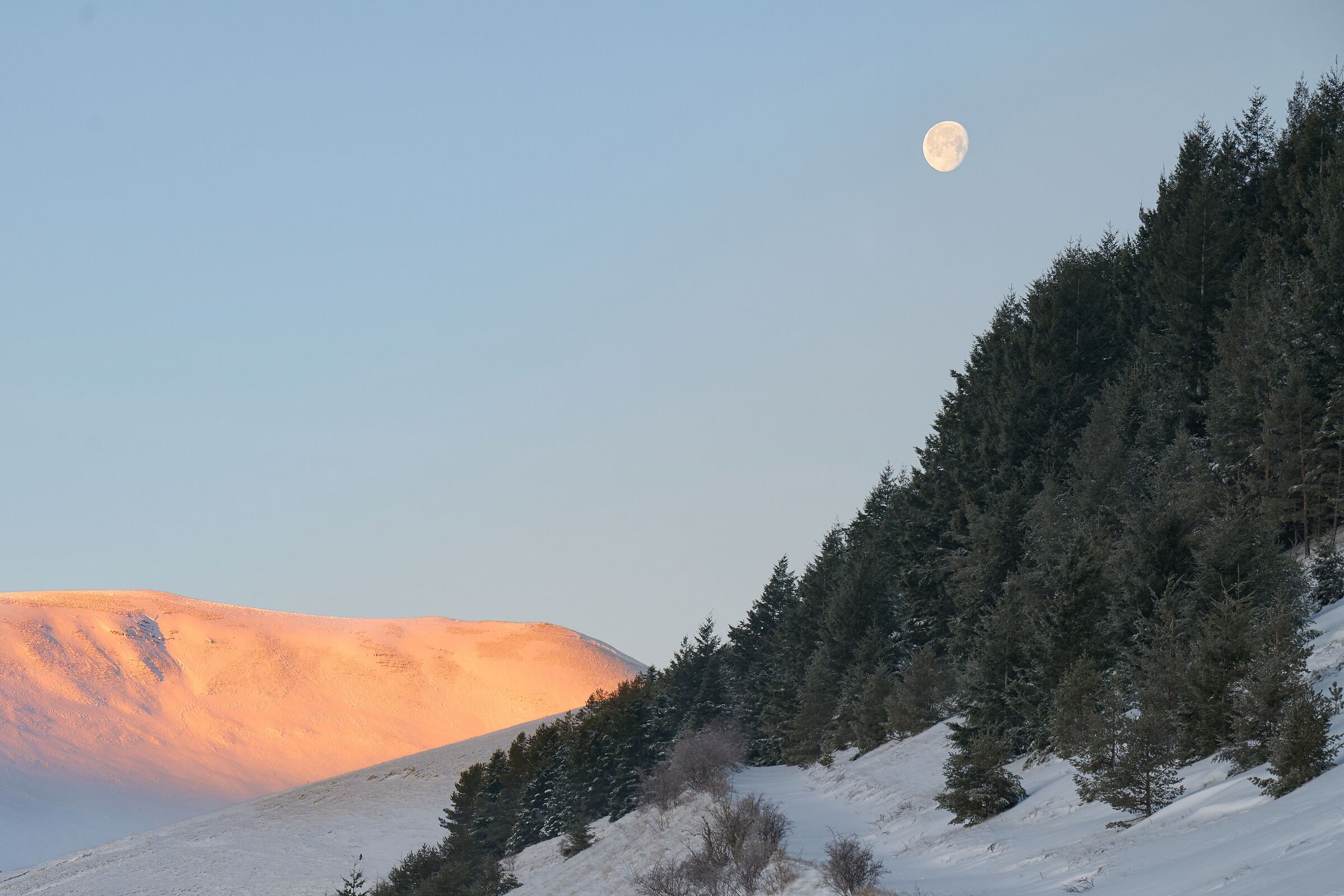 Sunrise on the moon