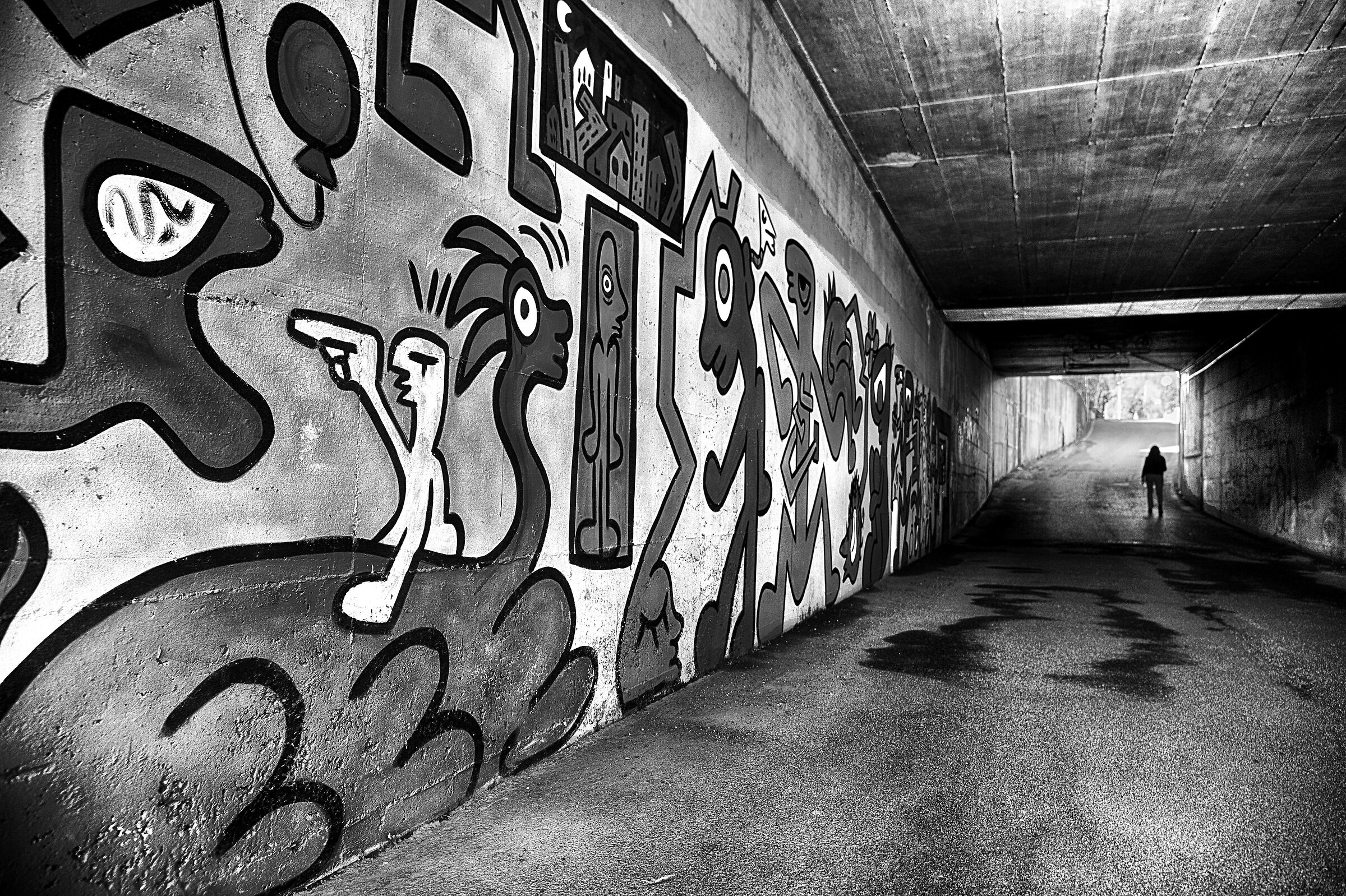 A wall like a canvas