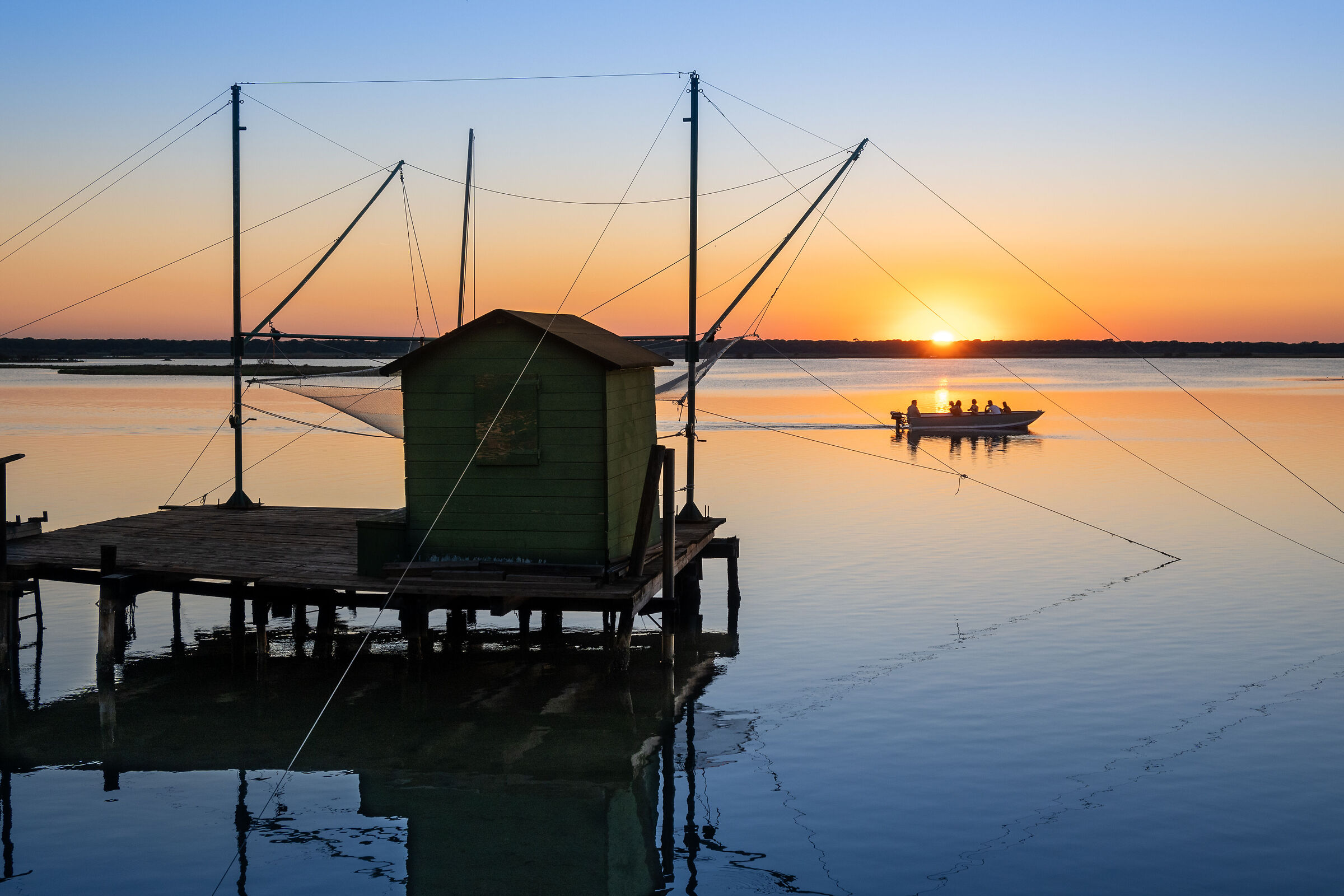 Pialassa Baiona at sunset