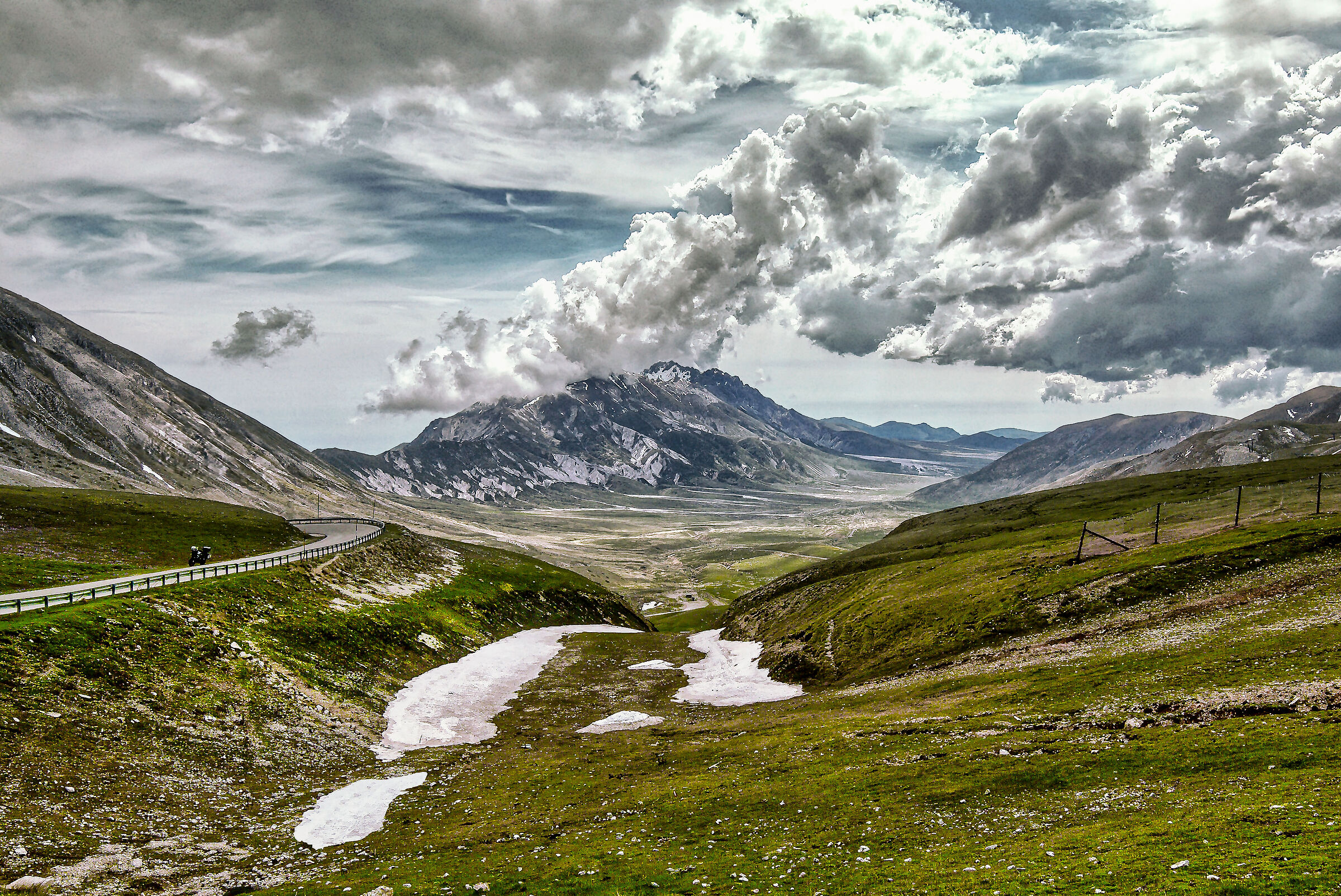 View towards the valley