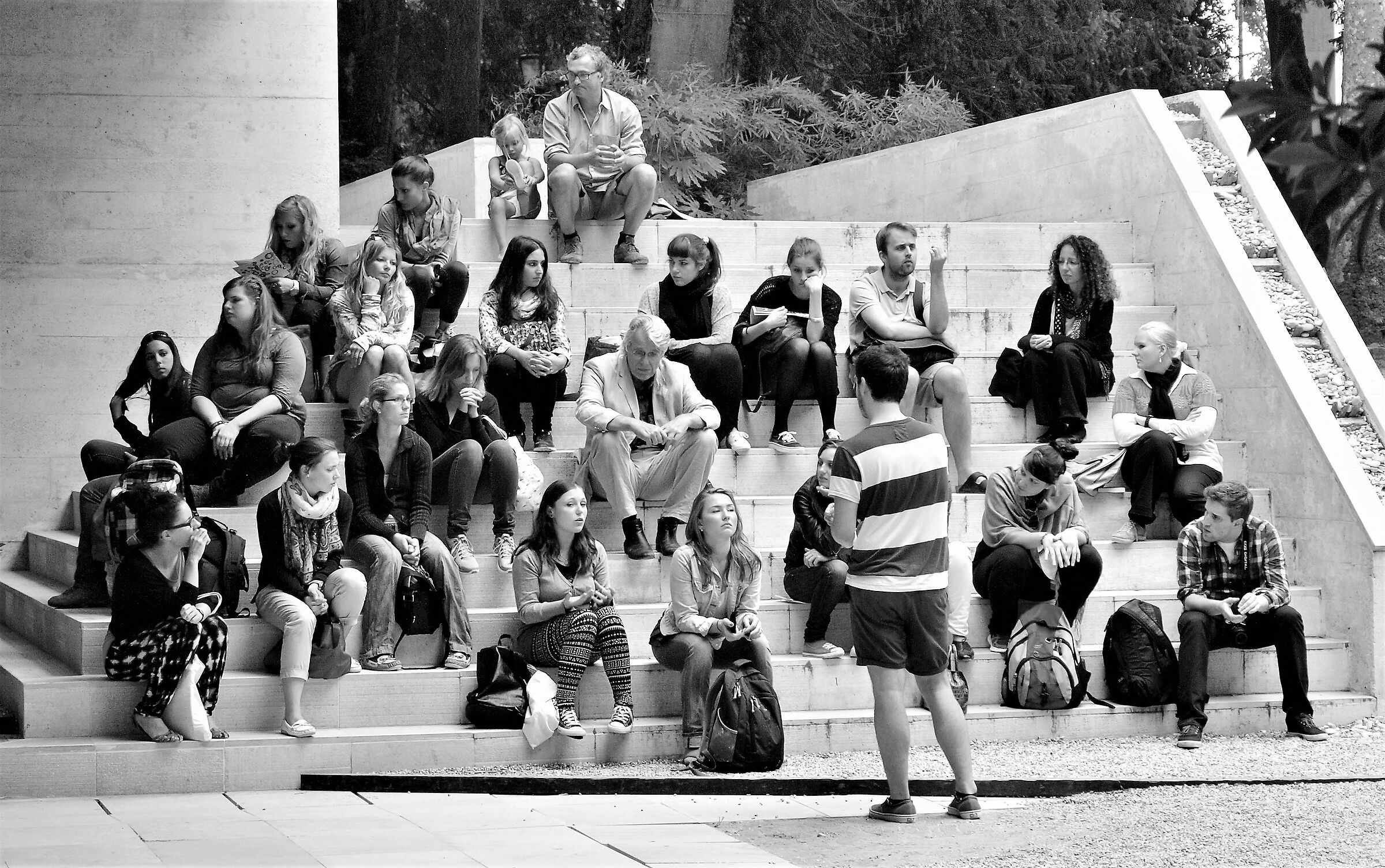 School group at the Venice Biennale