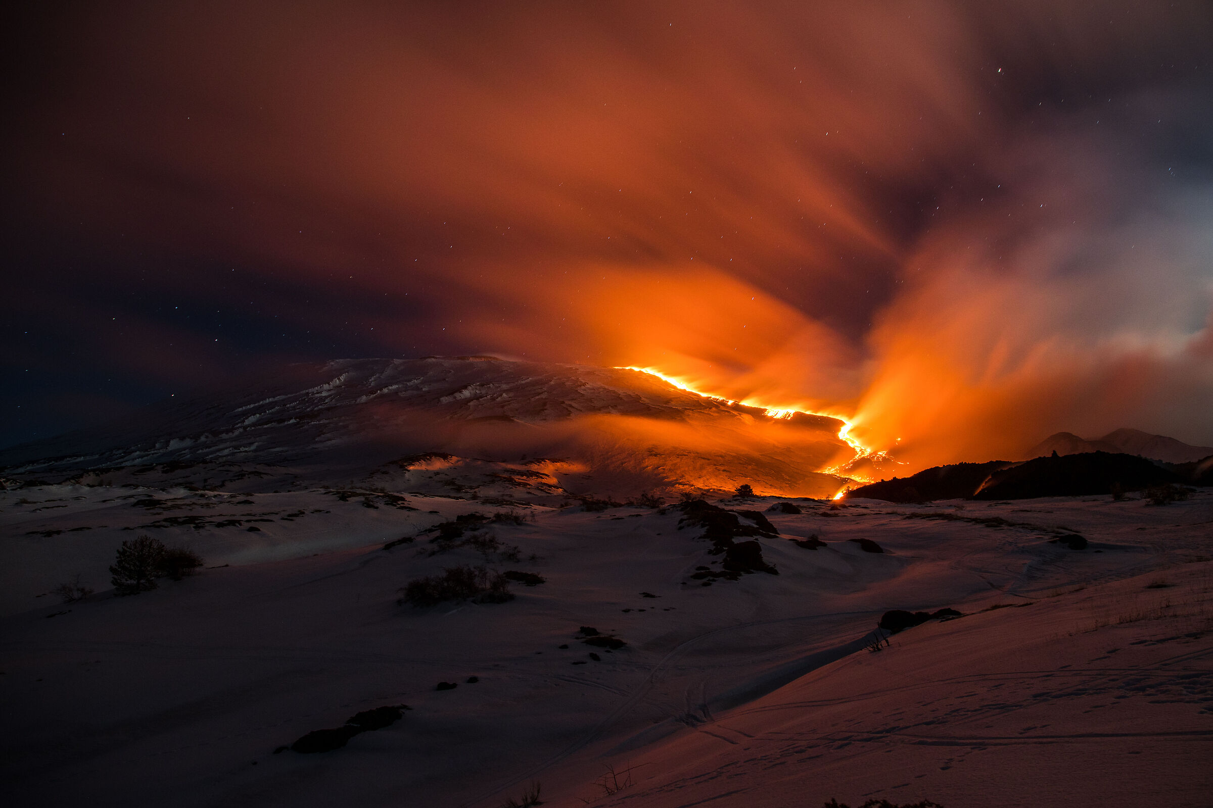 Post-impressionism on the erupting volcano.