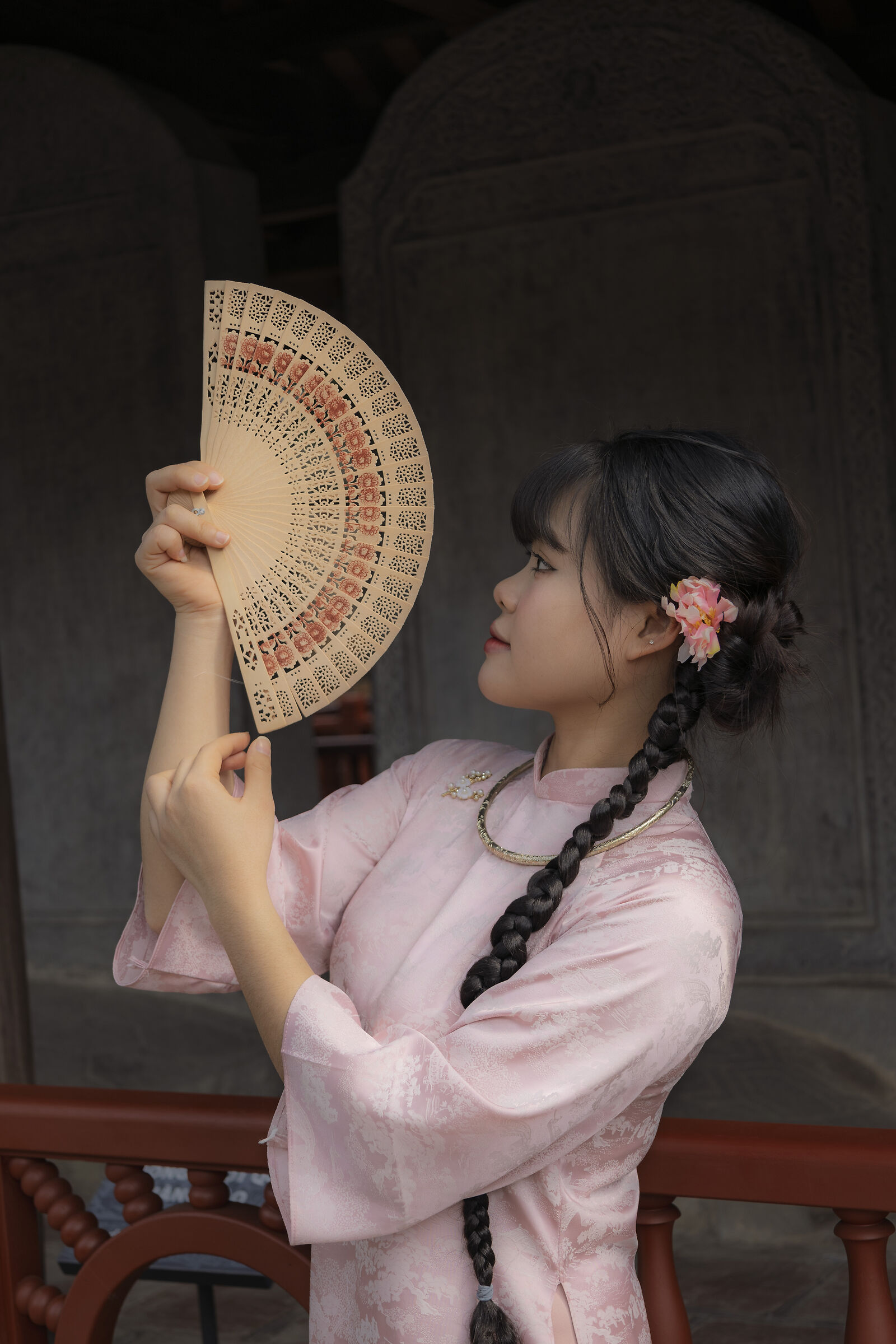 Girl and the Fan