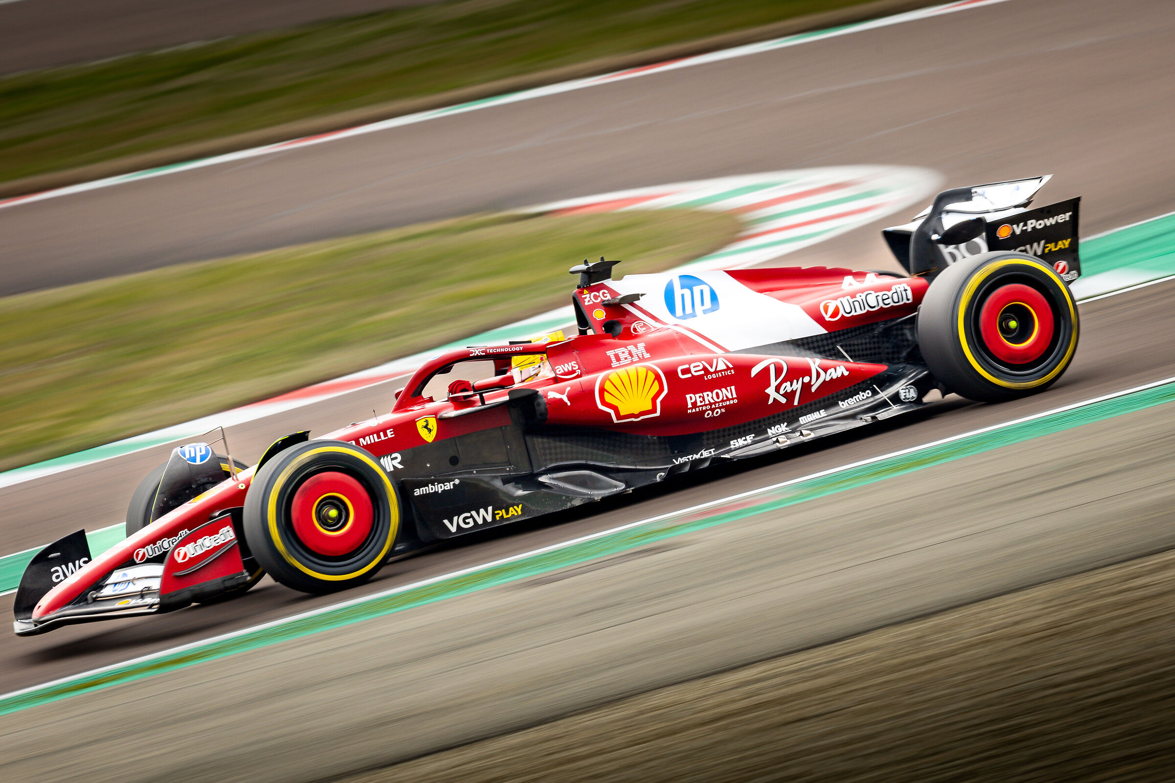 Lewis Hamilton a Fiorano