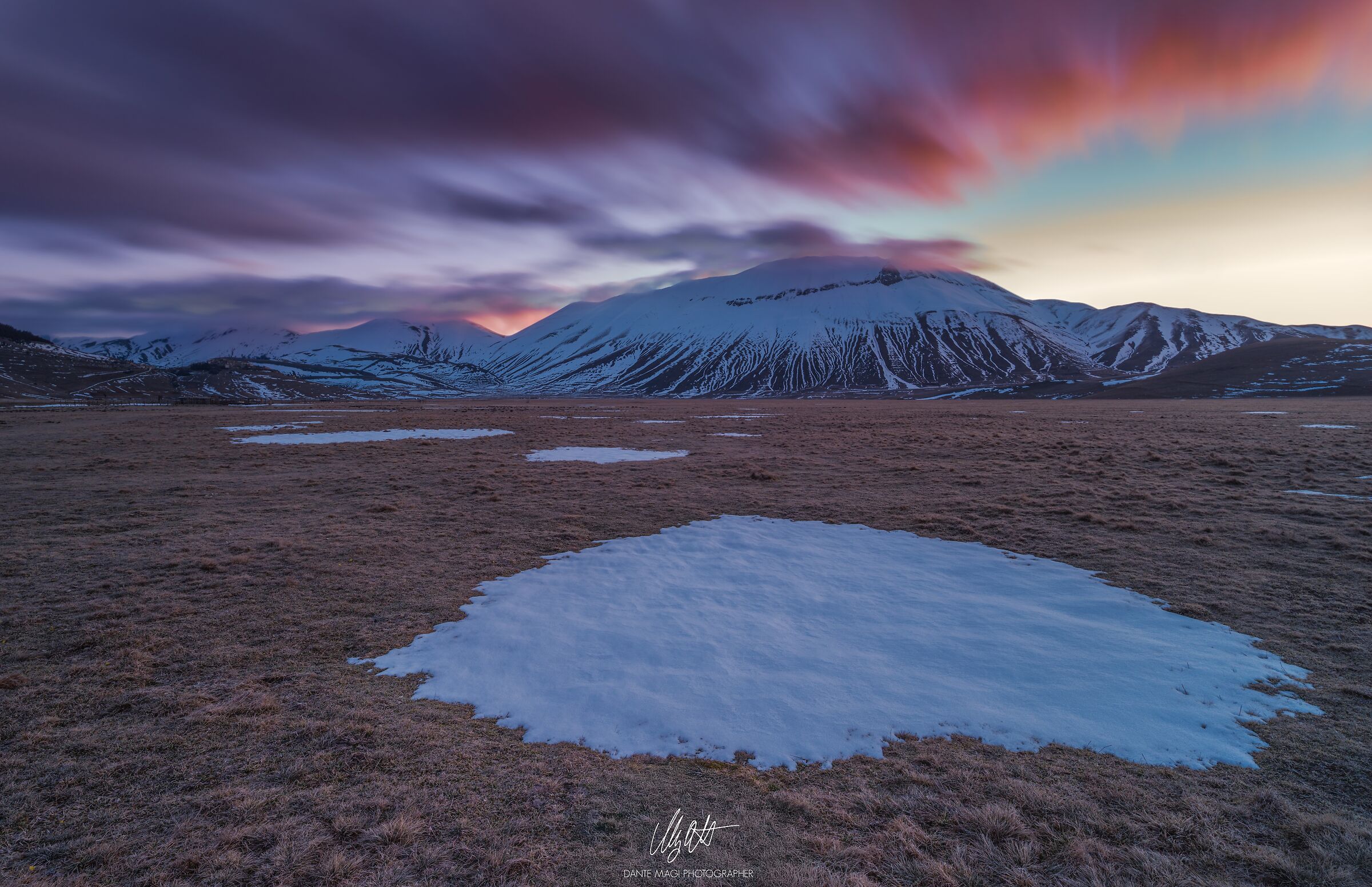 Golden Dawn in Castelluccio di Norcia.