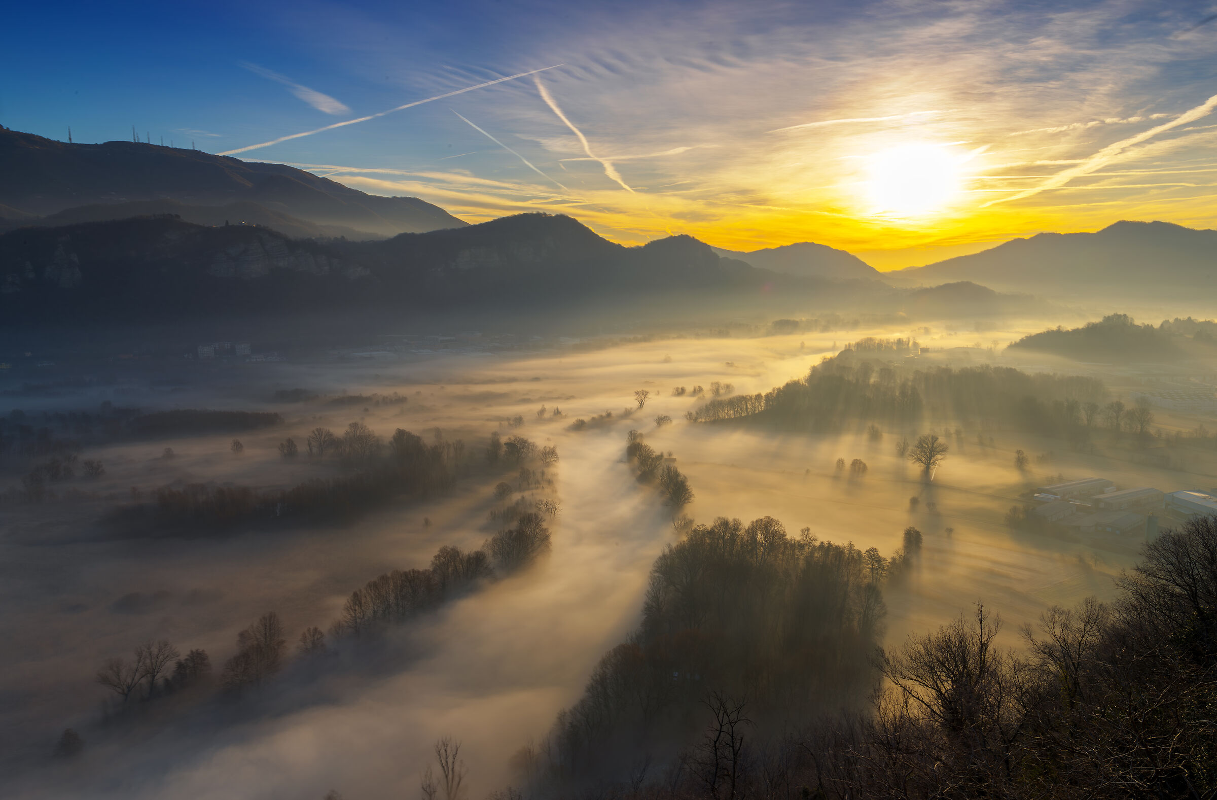 Sunrise from the Rocchetta di Airuno