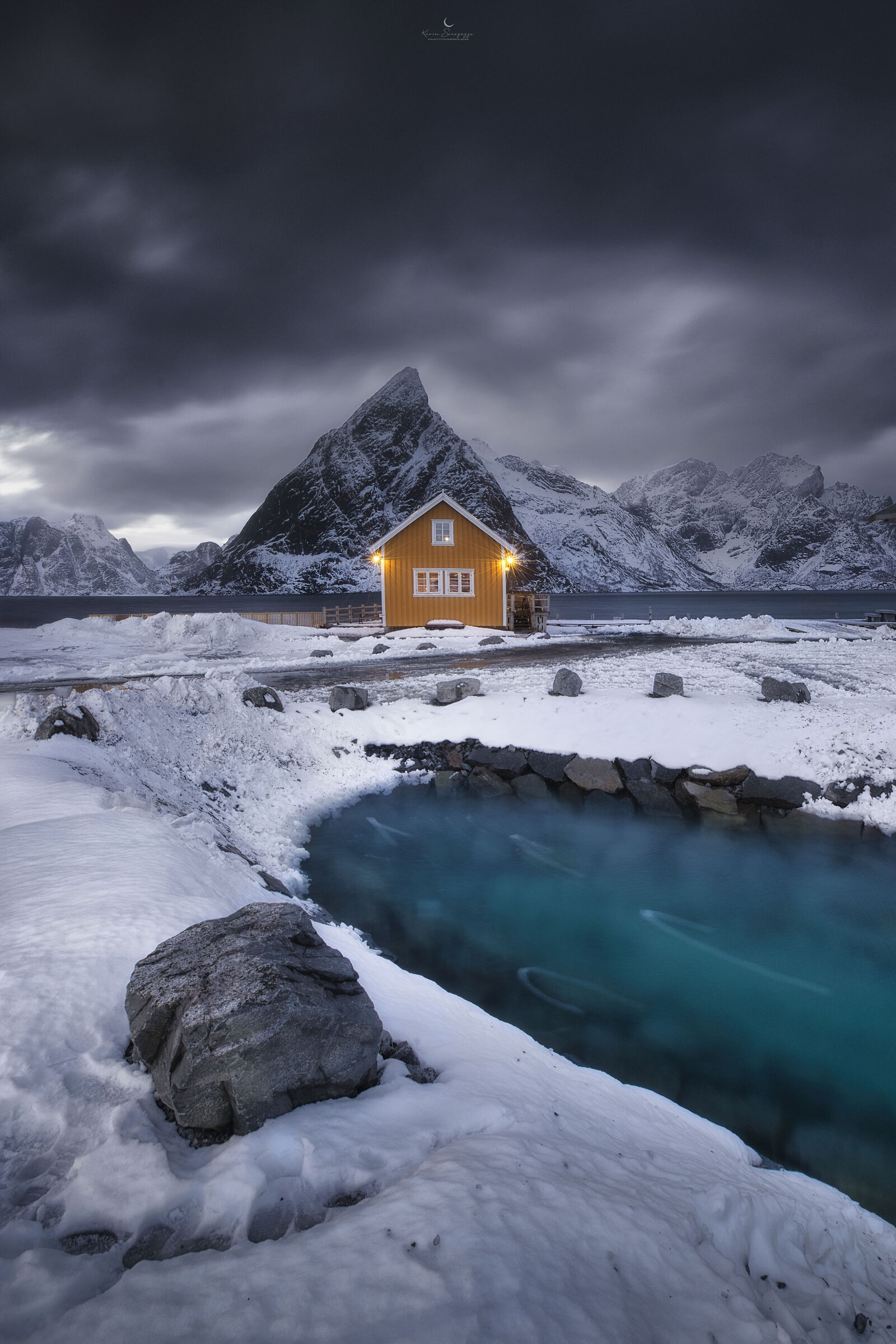 Between water and ice