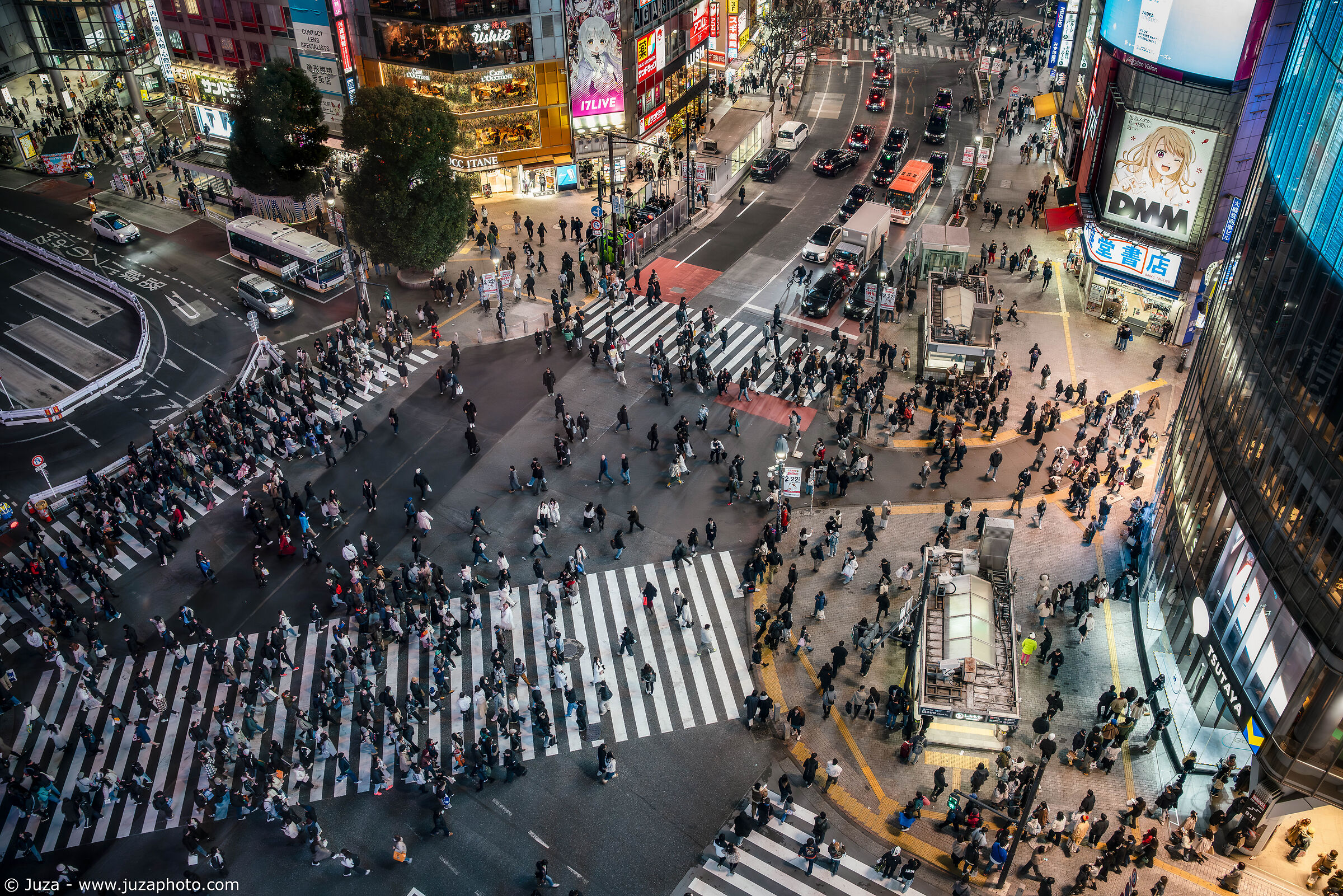 The crowd in Shibuya