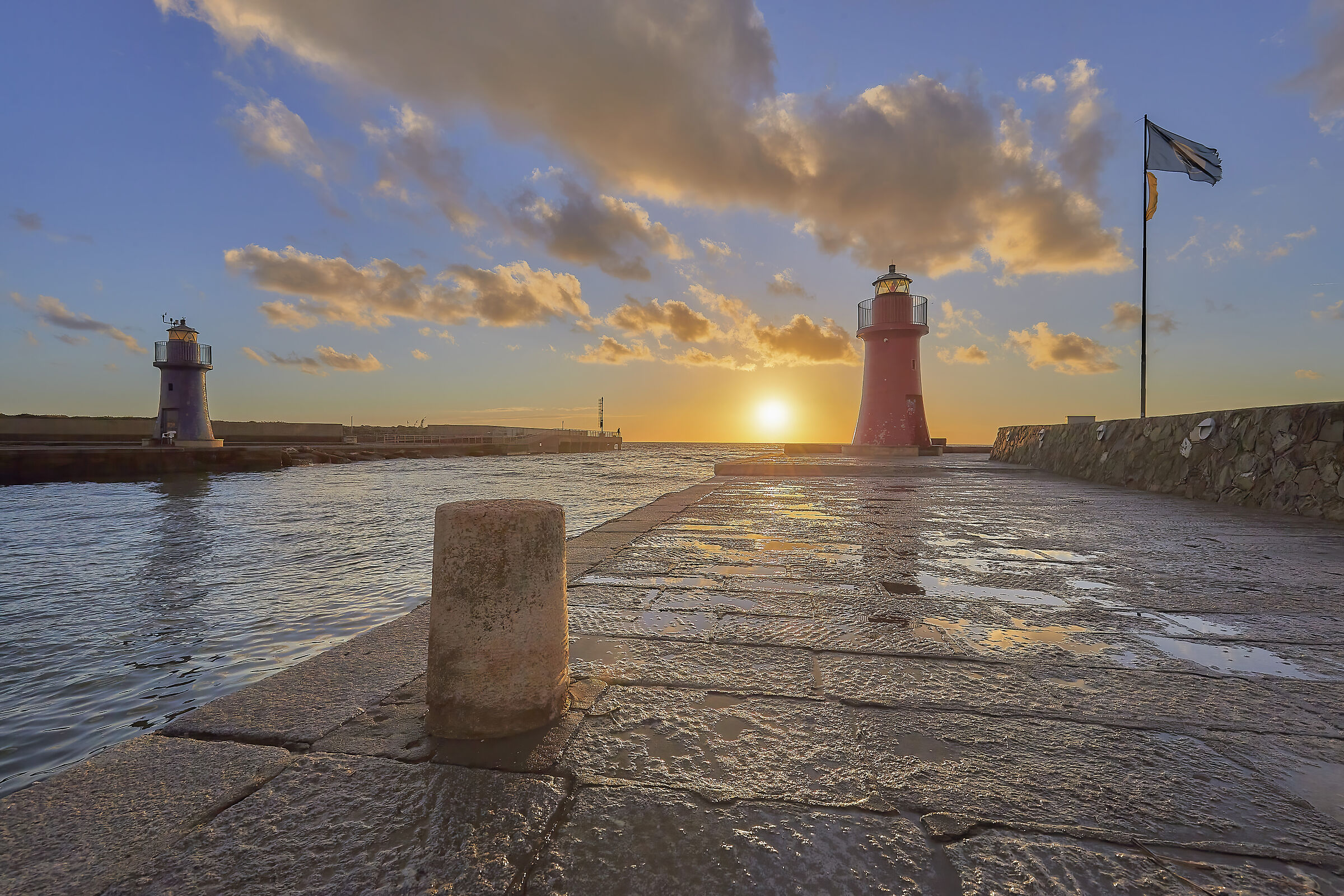 Sunset at the lighthouses