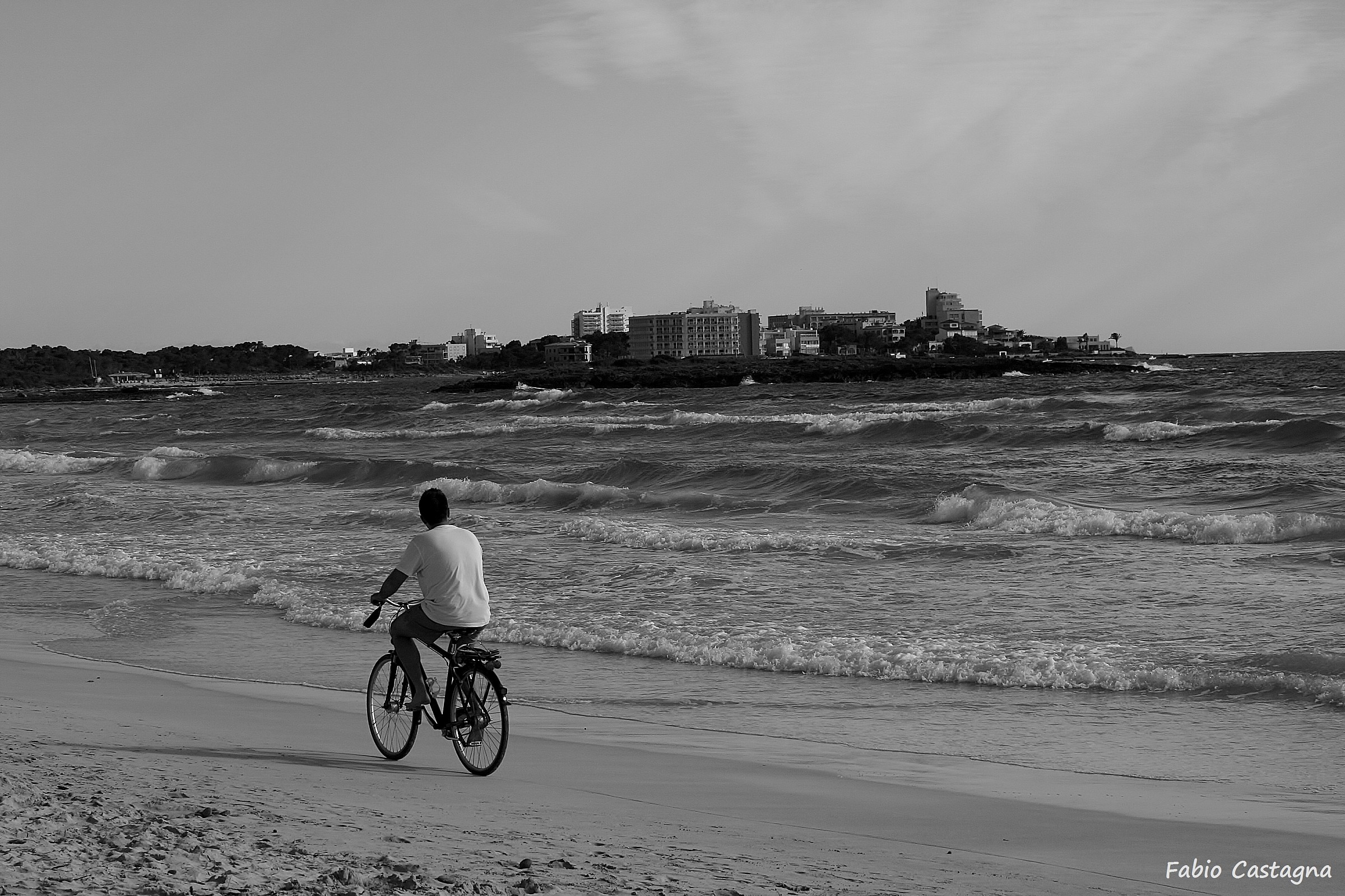 Pedaling a bicycle ...