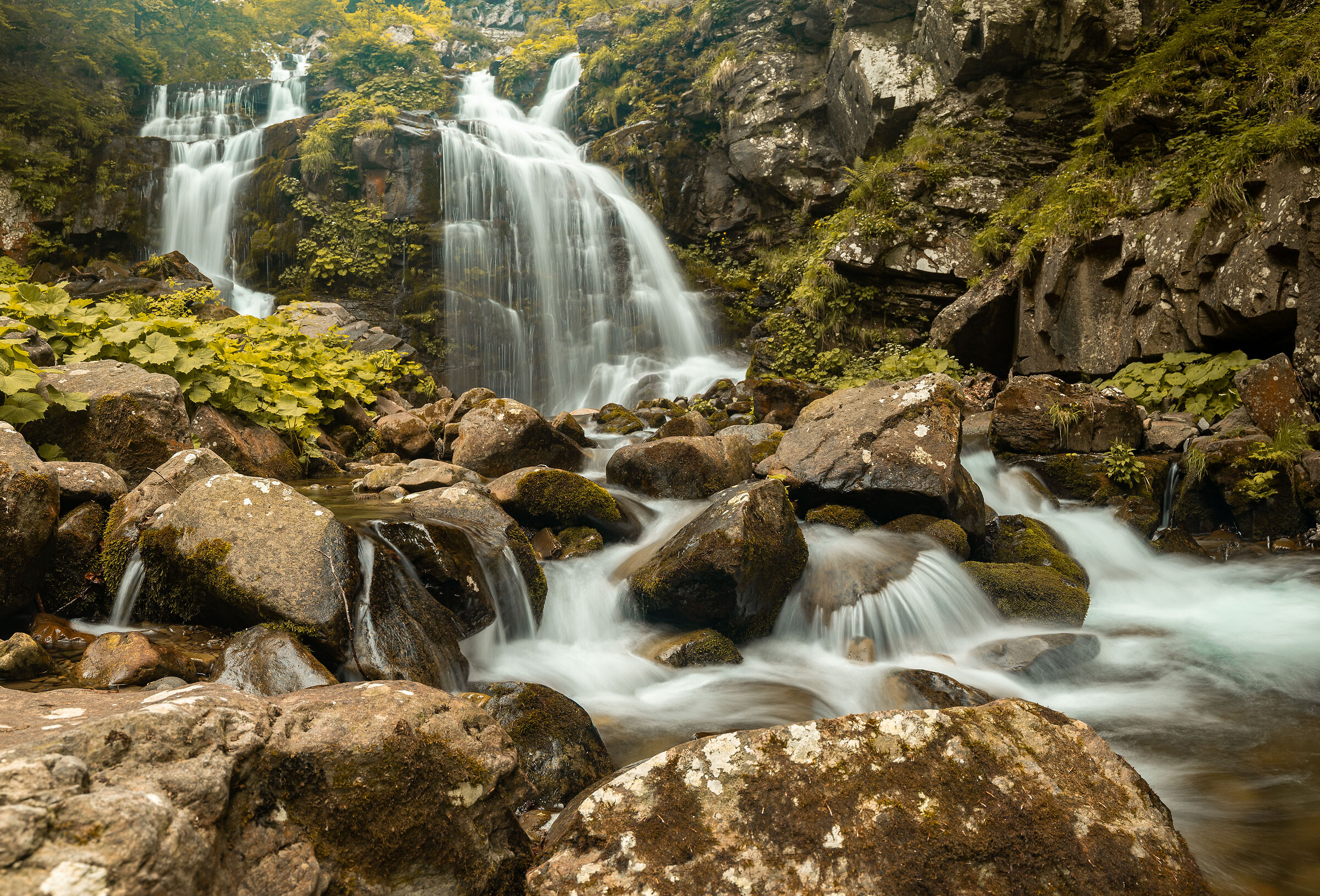 Autumn waterfall..