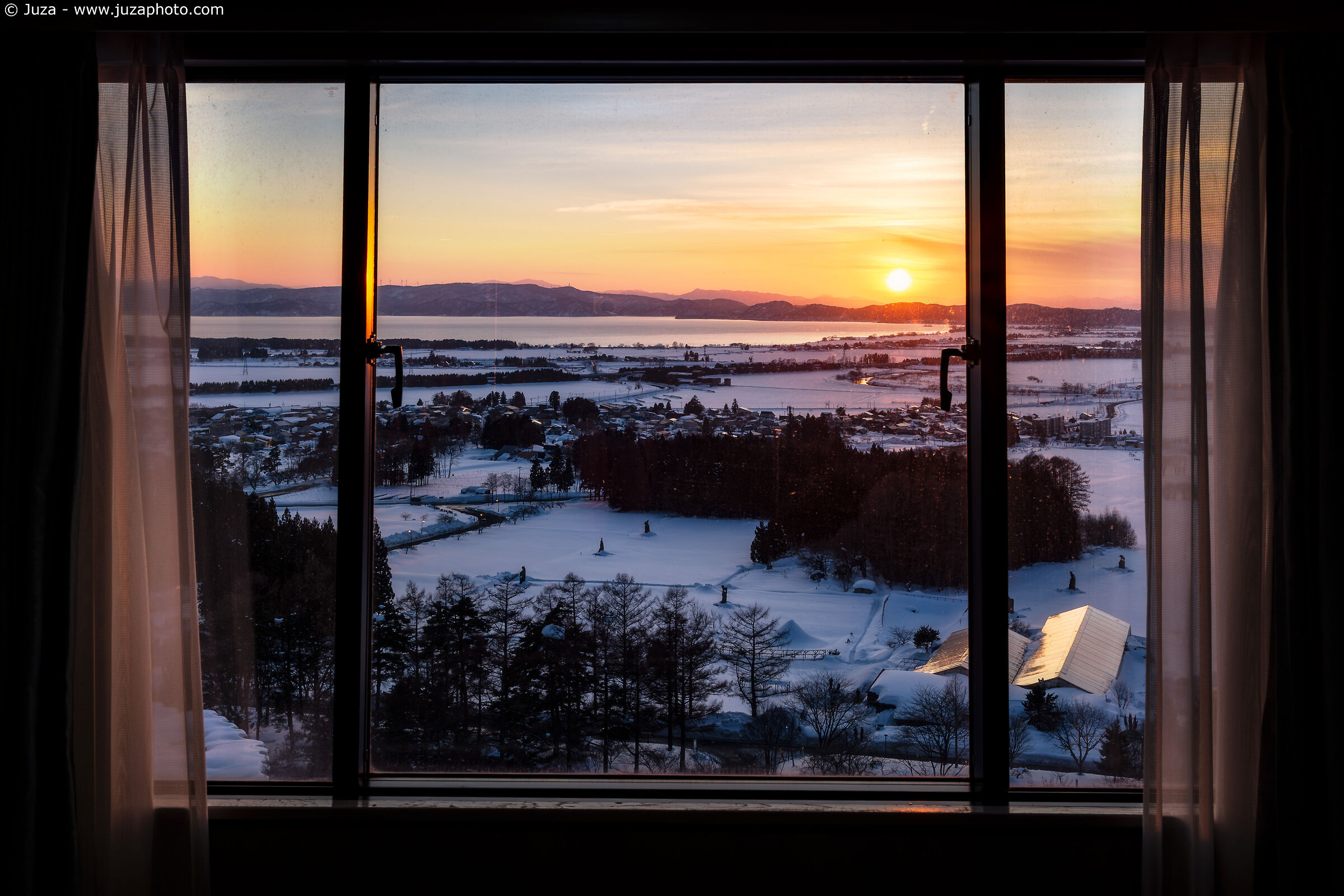 Sunset over Aizu