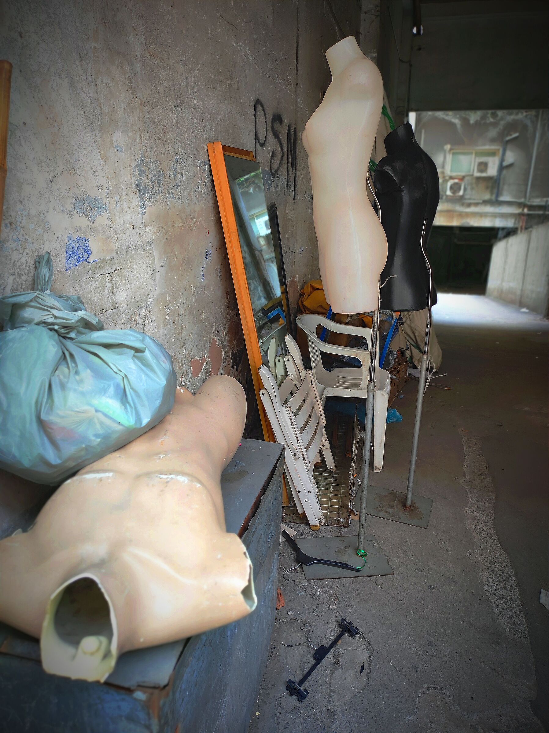 Catania, garage at the market
