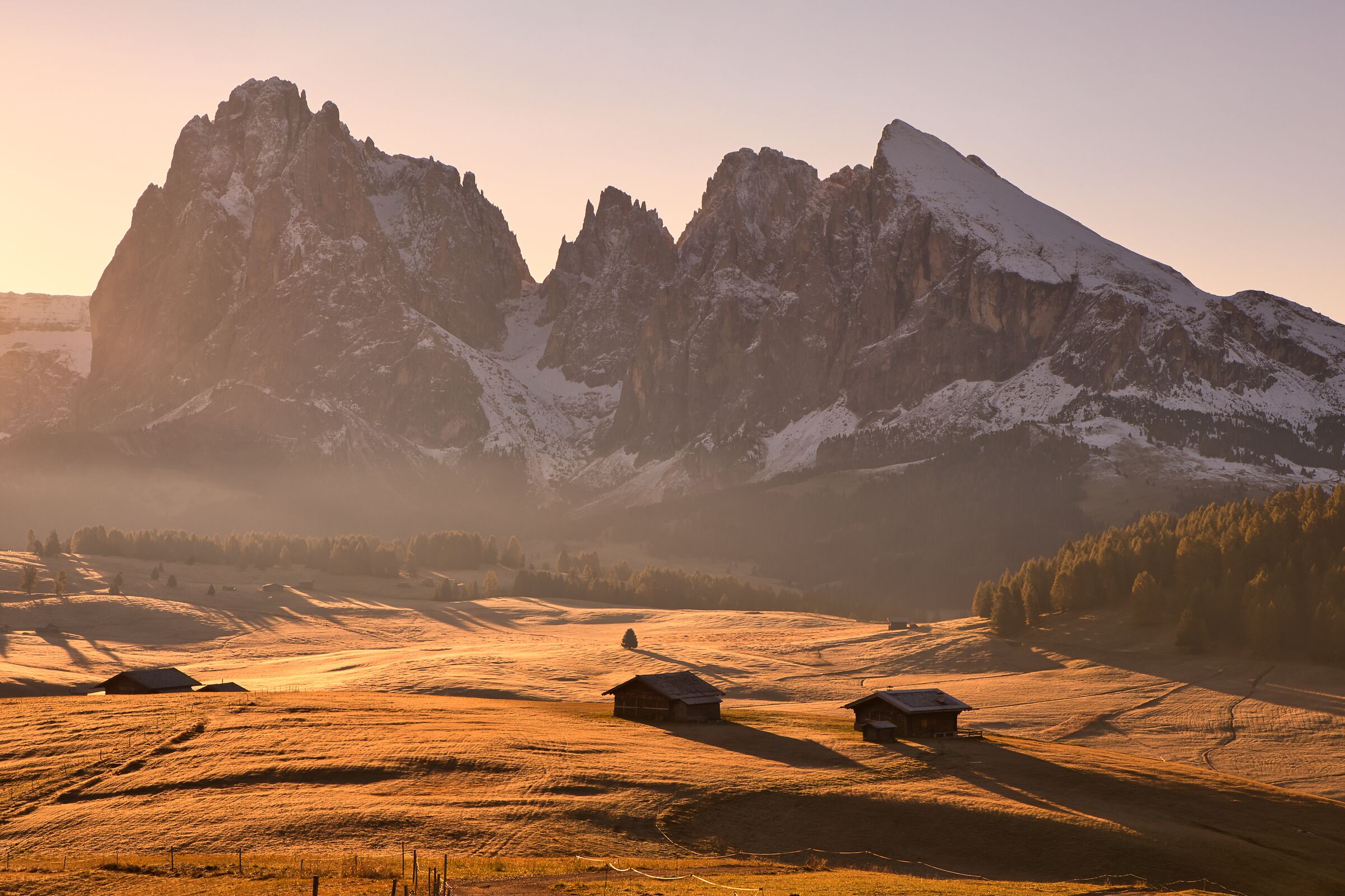 Sunrise on the Alpe di Siusi