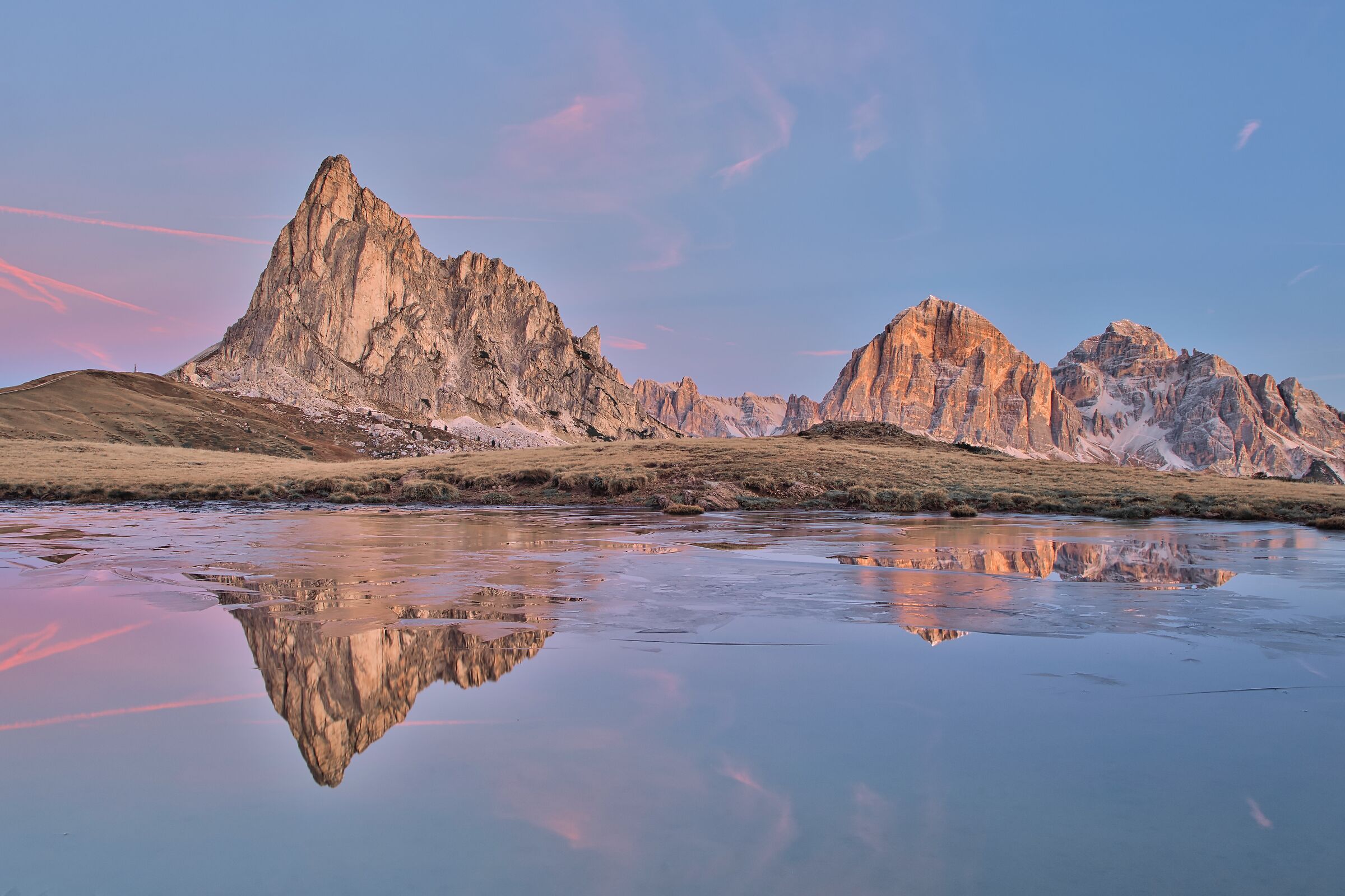 Sunrise at the Giau Pass