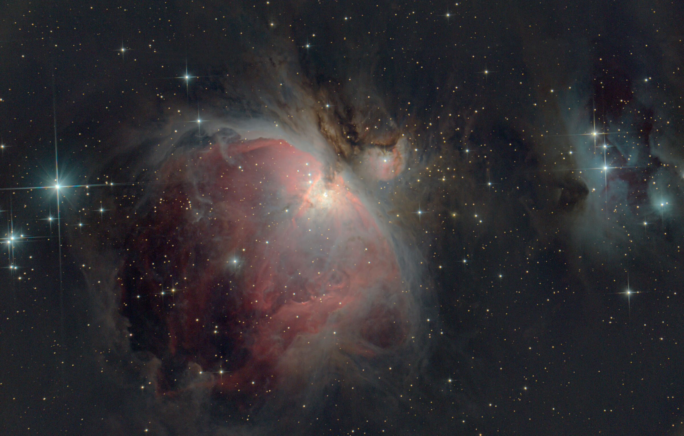 M42 La Grande Nebulosa di Orione e NGC 1977 Running Man