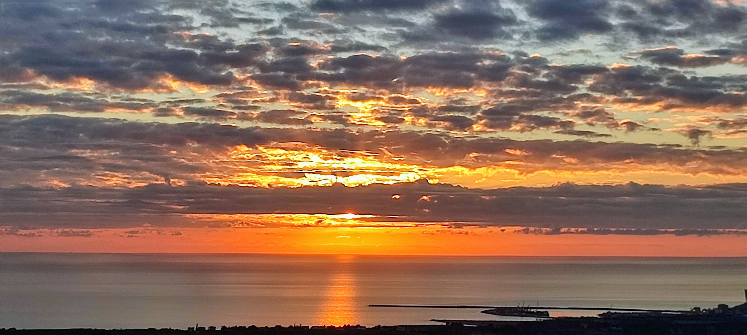 Panoramic view of a sunset
