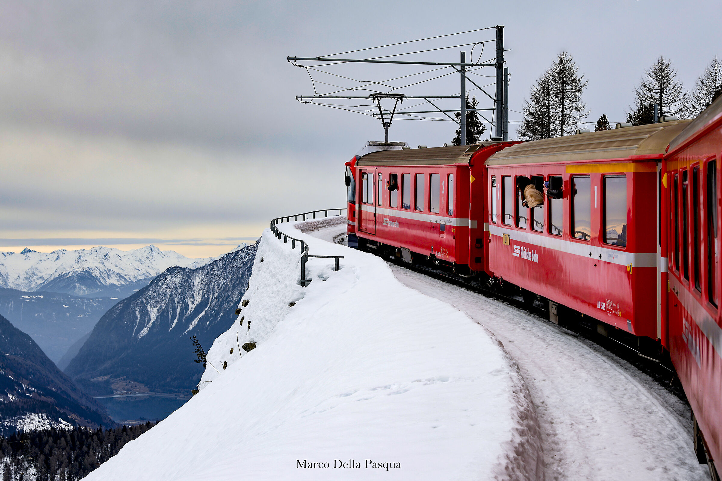 On the Bernina-1 train
