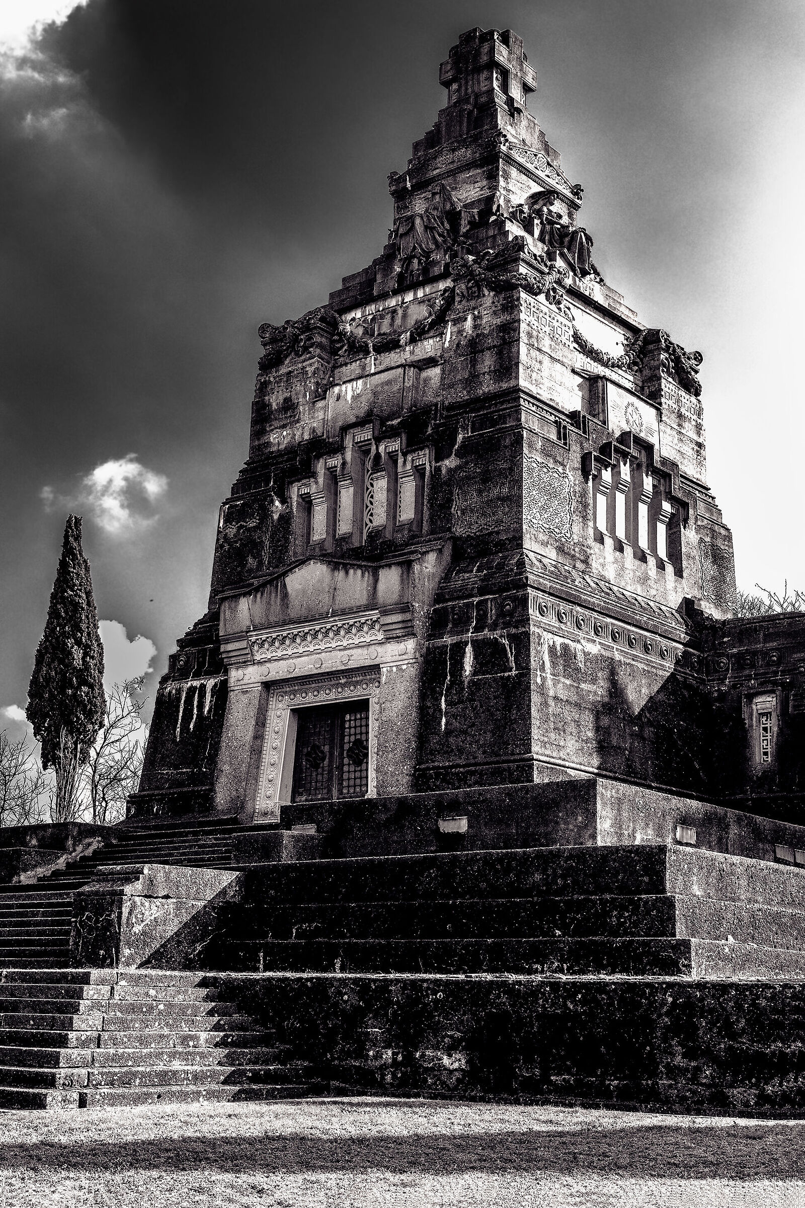 Mausoleum of the cemetery of Crespi d'Adda (BG)