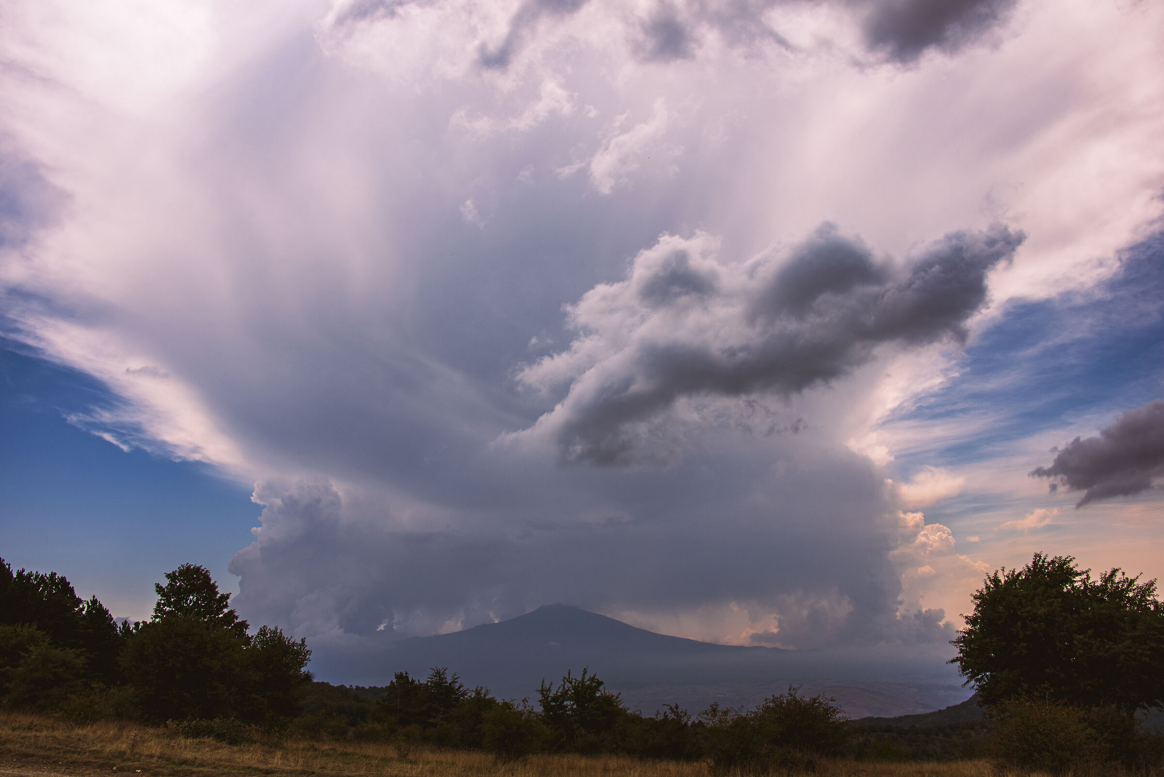 View of Mount Etna from the Nebrodi