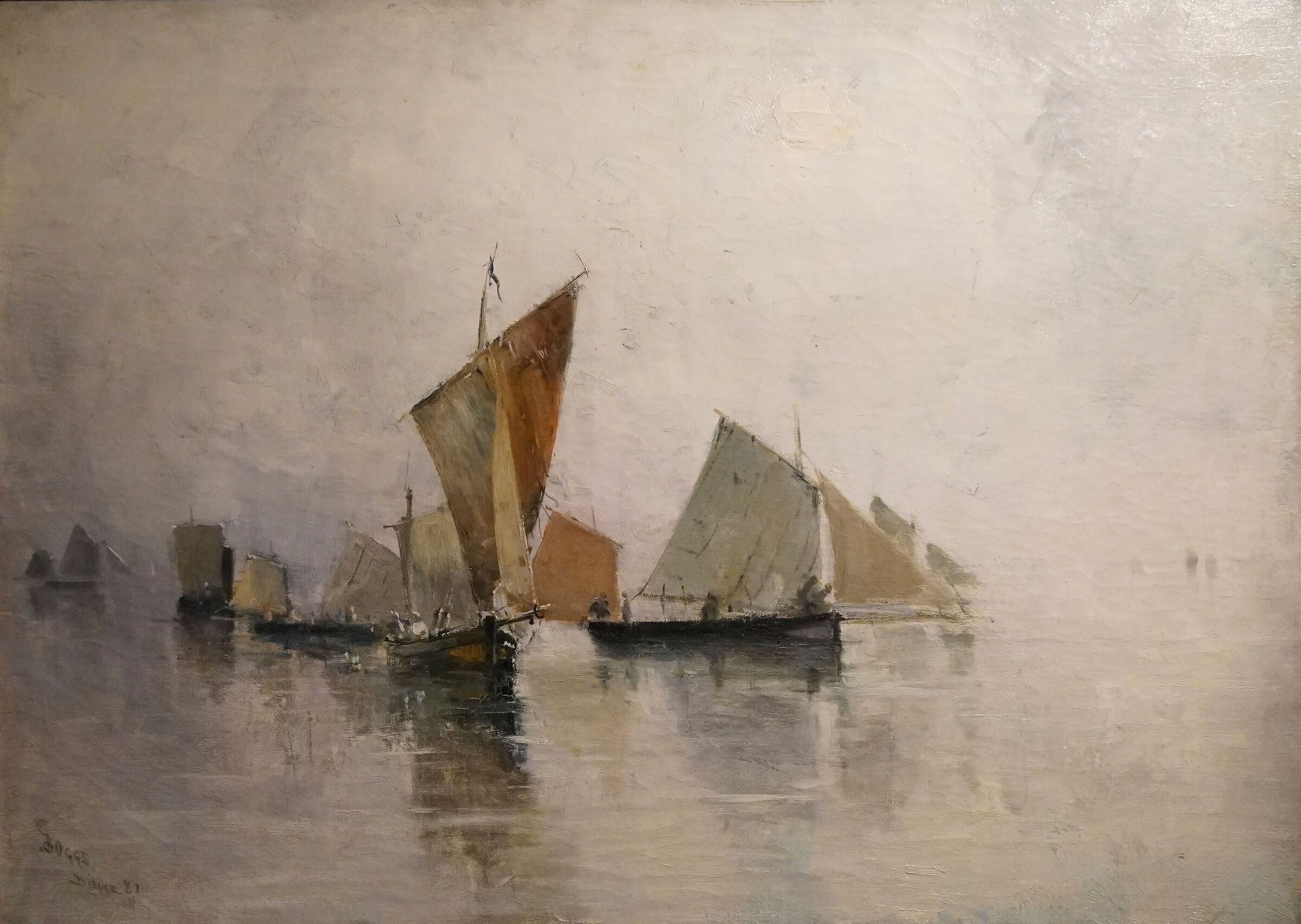 Frank Myers Boggs - Dieppe nebbia mattutina (1881)