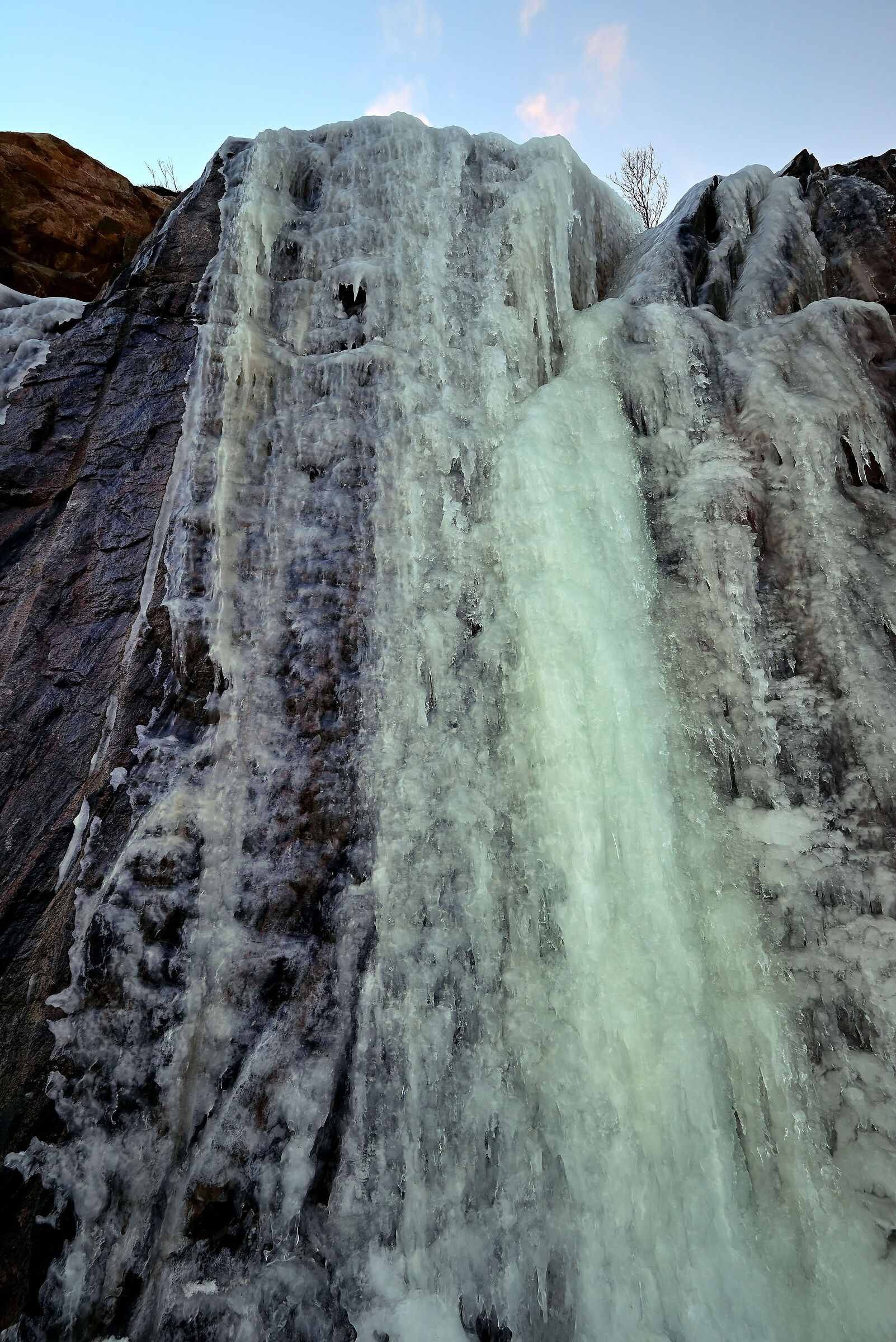 Ice waterfall