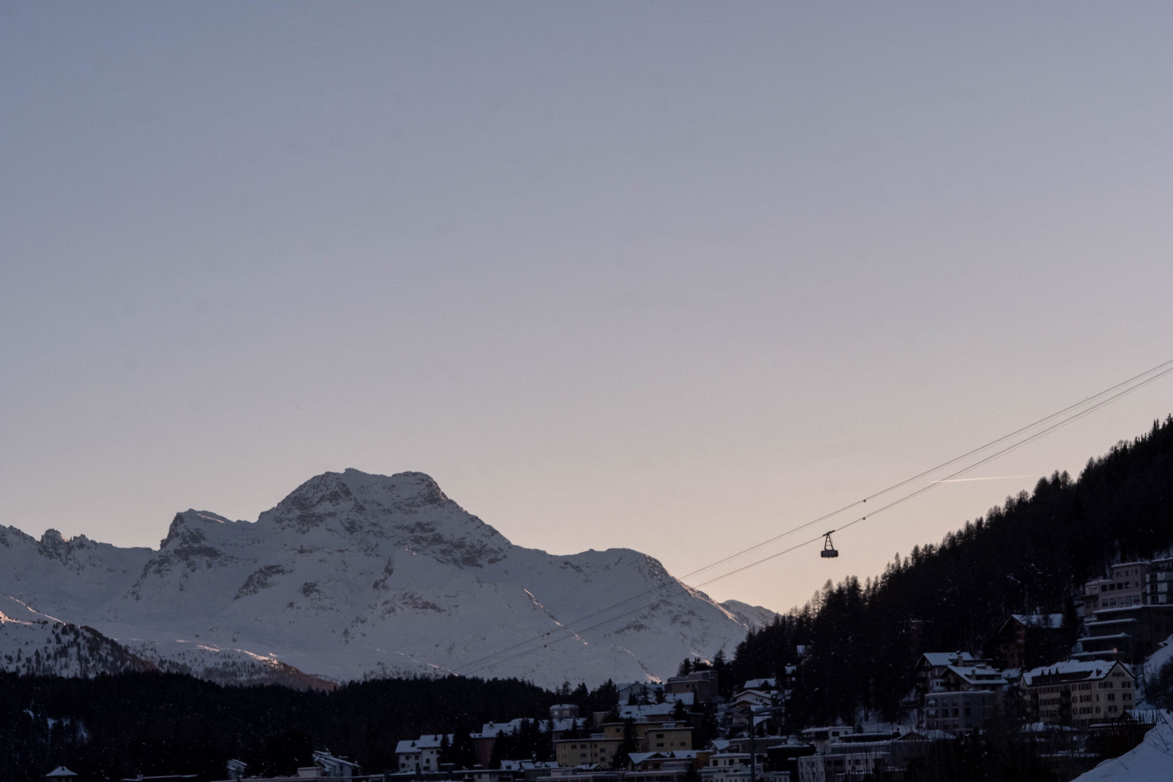 Sunset in St. Moritz