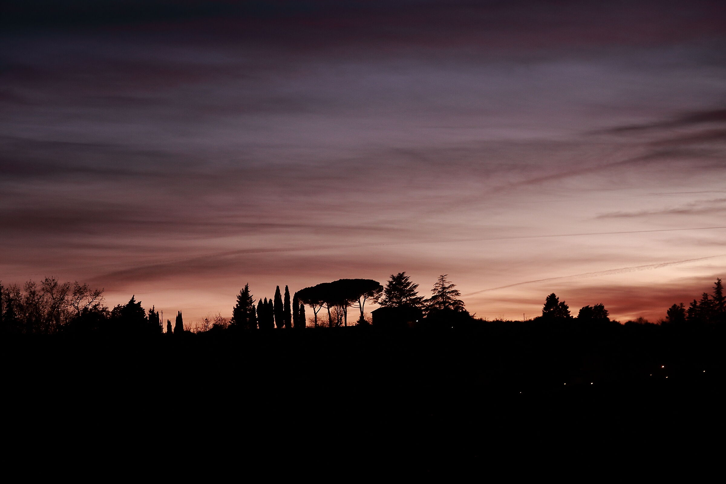 A gentle sunset