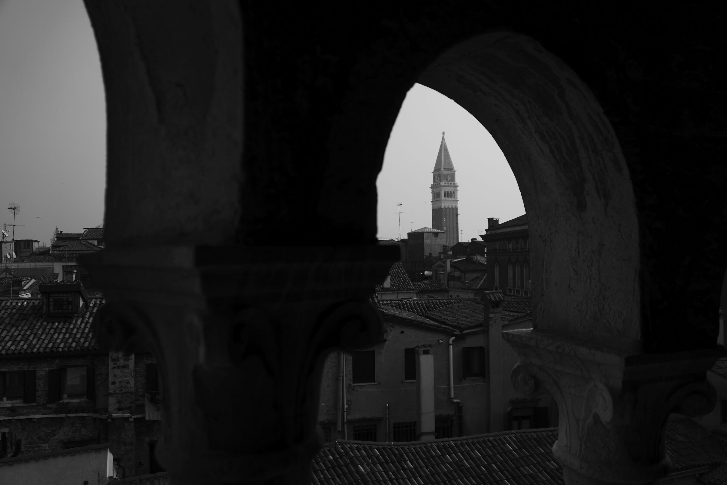 Bell tower from the Scala Contarini