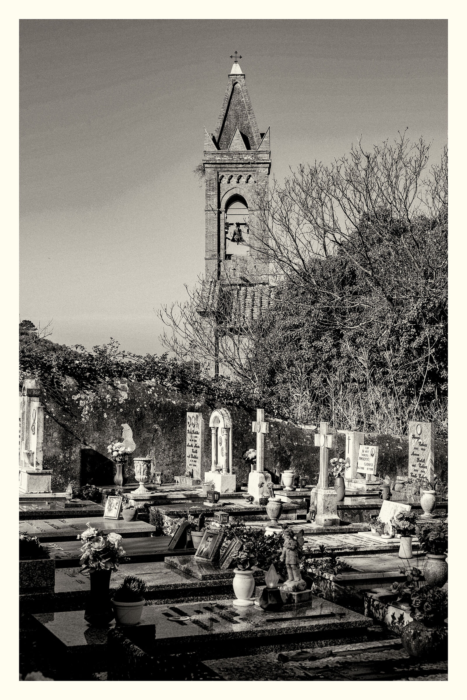 In the shadow of the bell tower