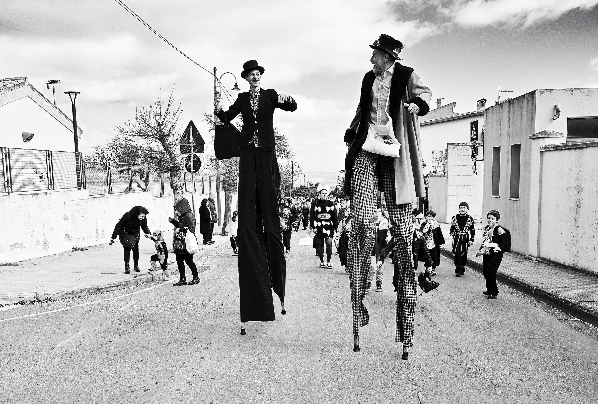 Carnevale con i trampolieri