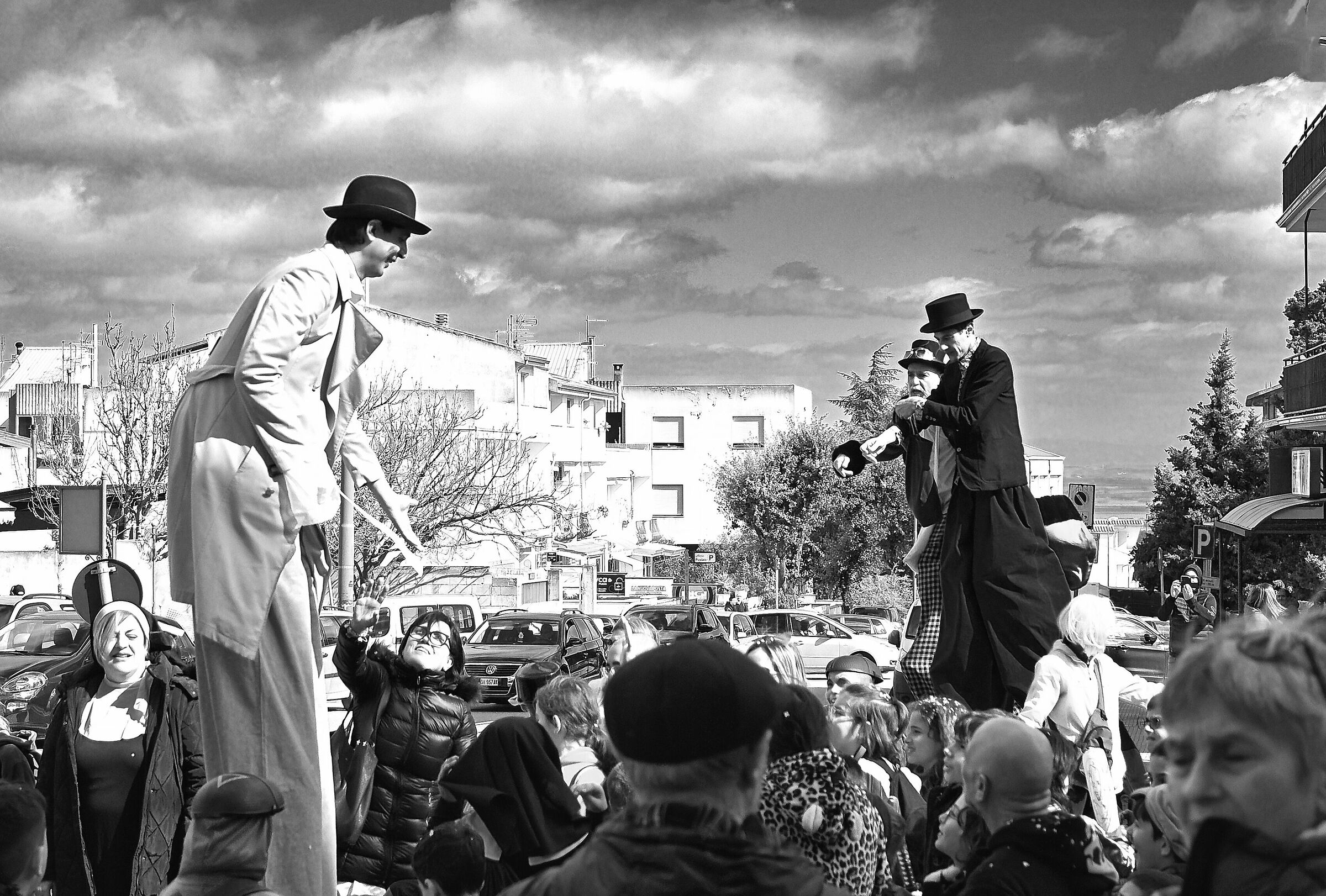 Carnevale con i trampolieri