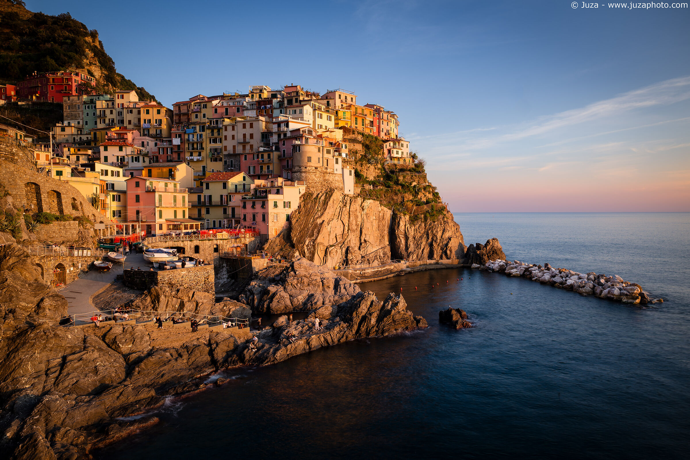Il tramonto a Manarola