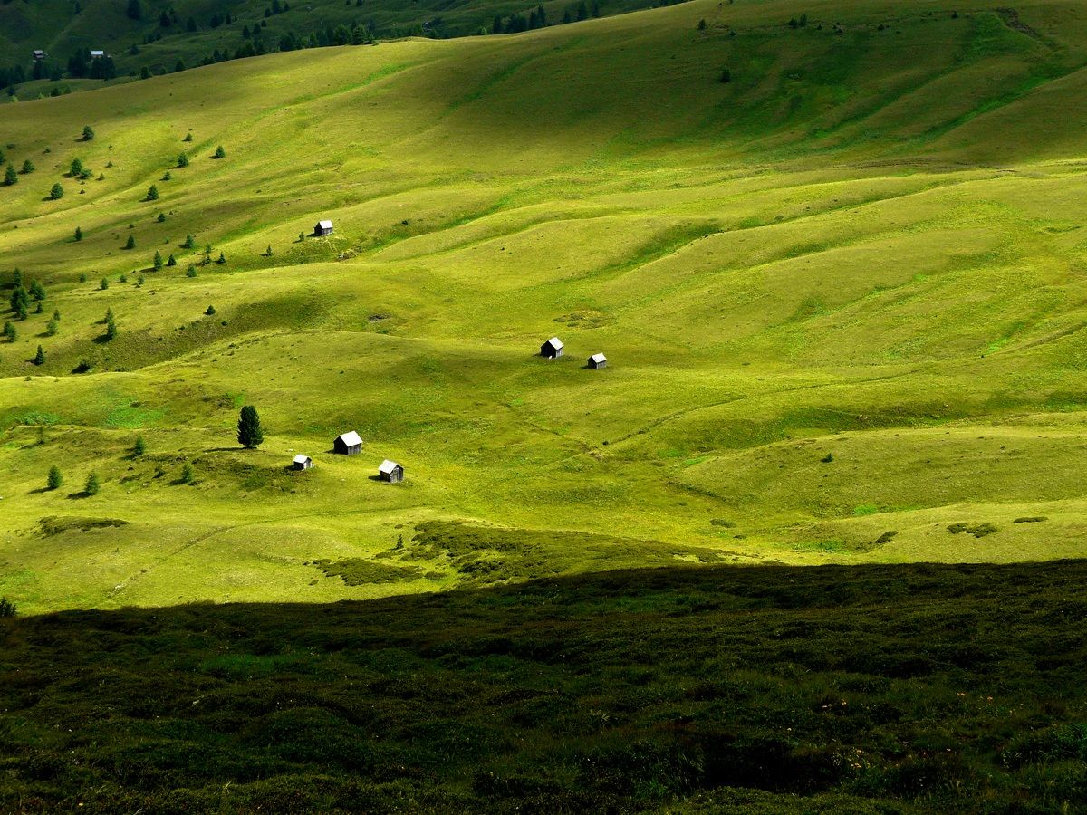 Luci ed ombre al cospetto delle Dolomiti