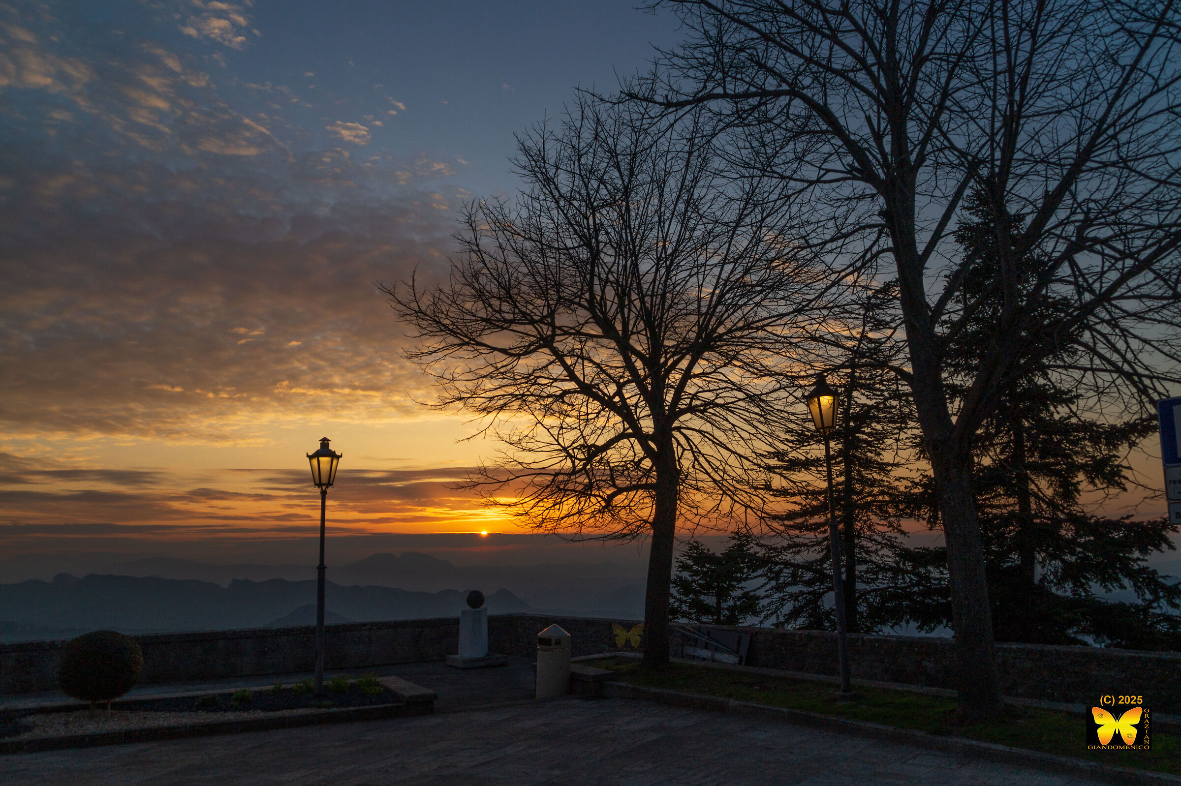 Tramonto a San Marino senza filtri