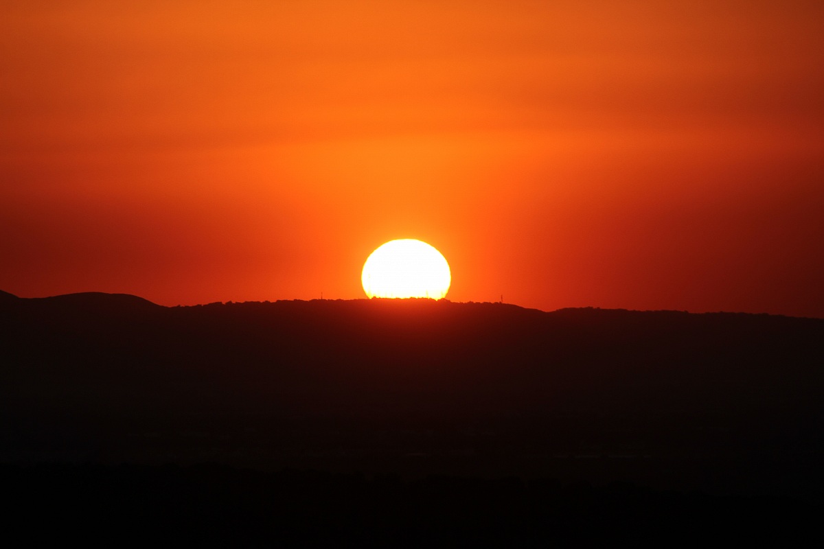 tramonto su ostuni del 24giugno2013