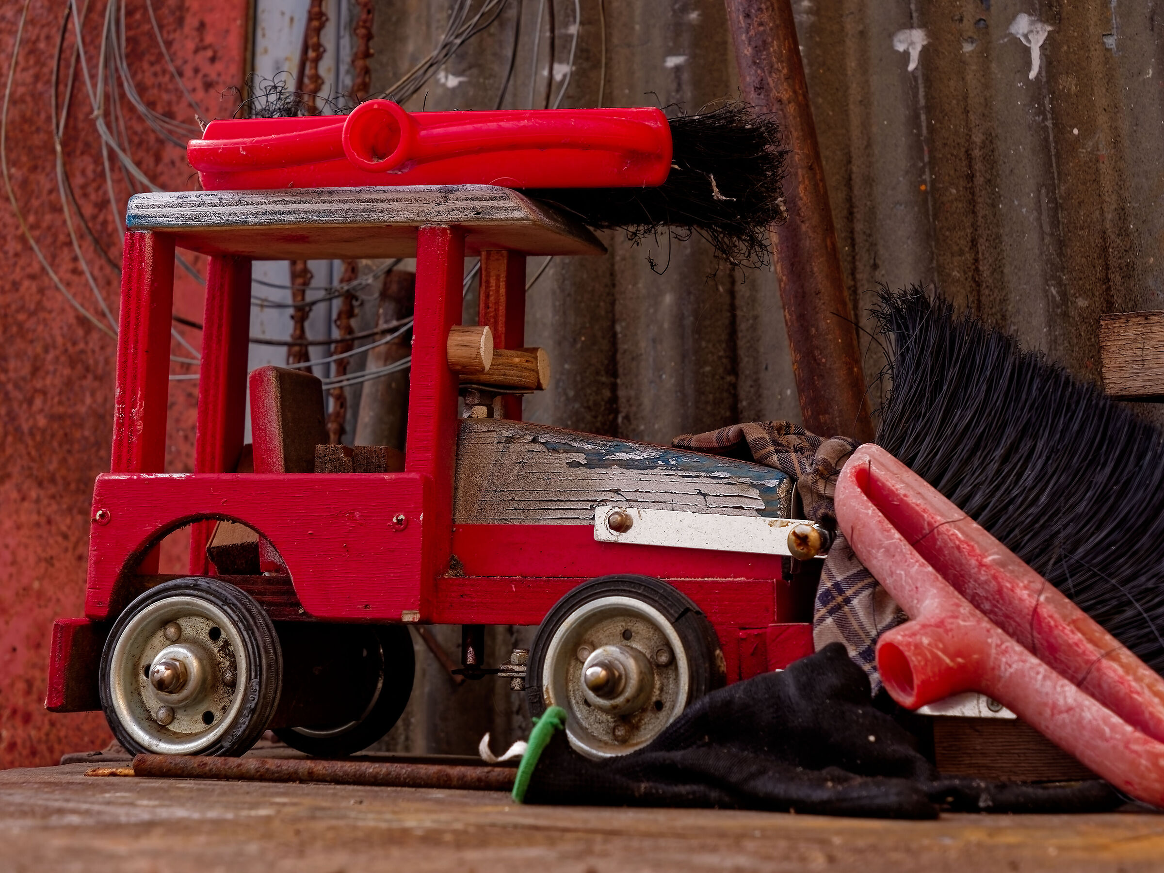 Vecchi giochi abbandonati