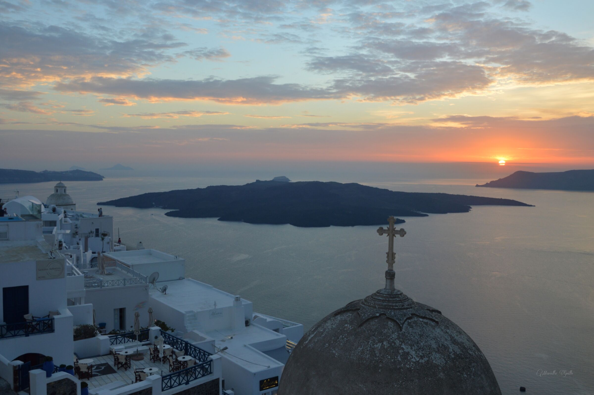 Sunset in Thira