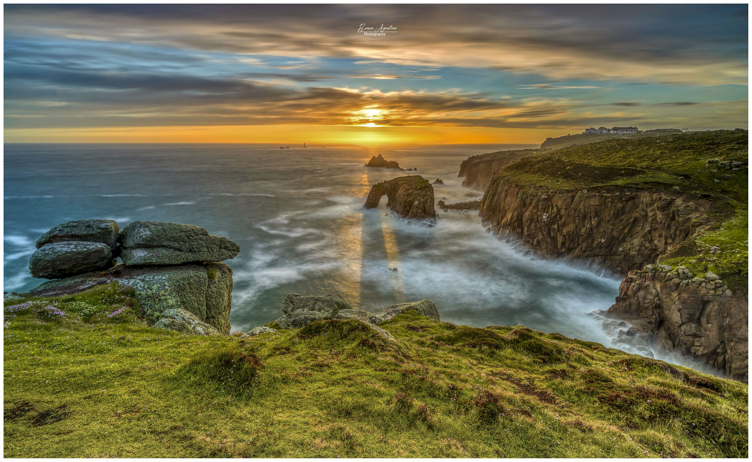 Sunset at Lands End - Cornwall