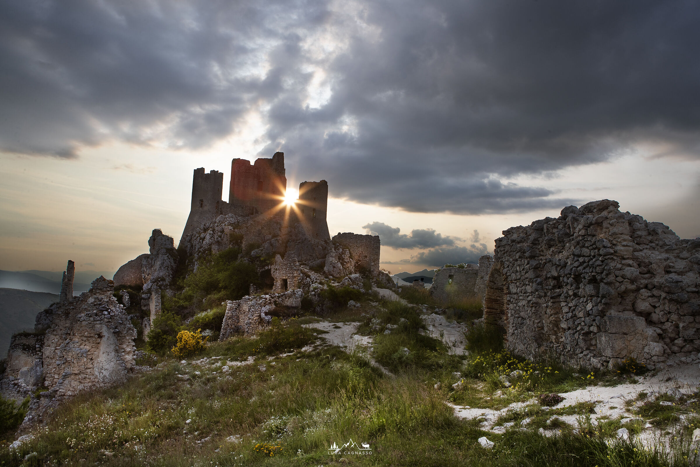 Rocca Calascio at sunset