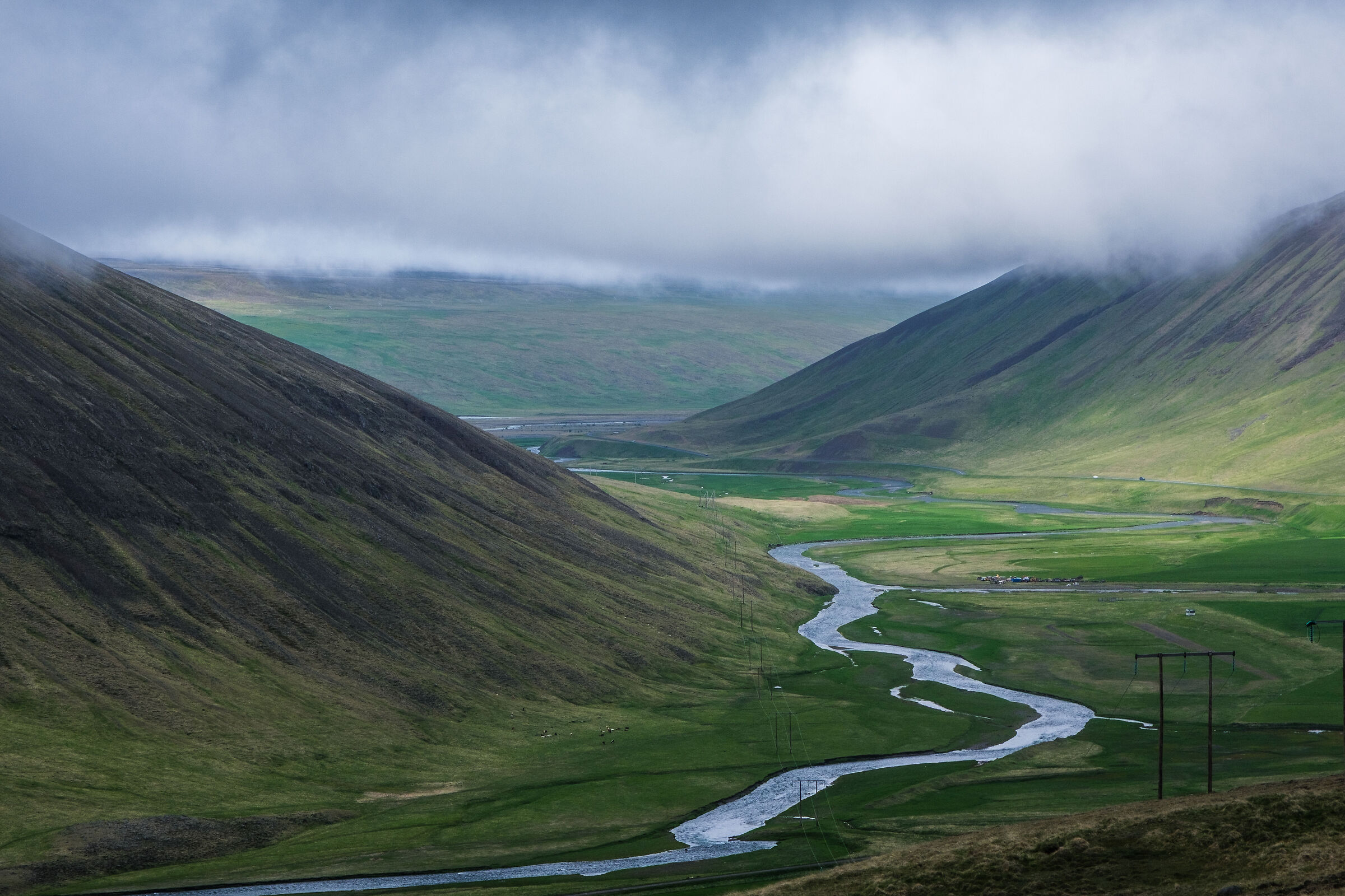 Hills and clouds