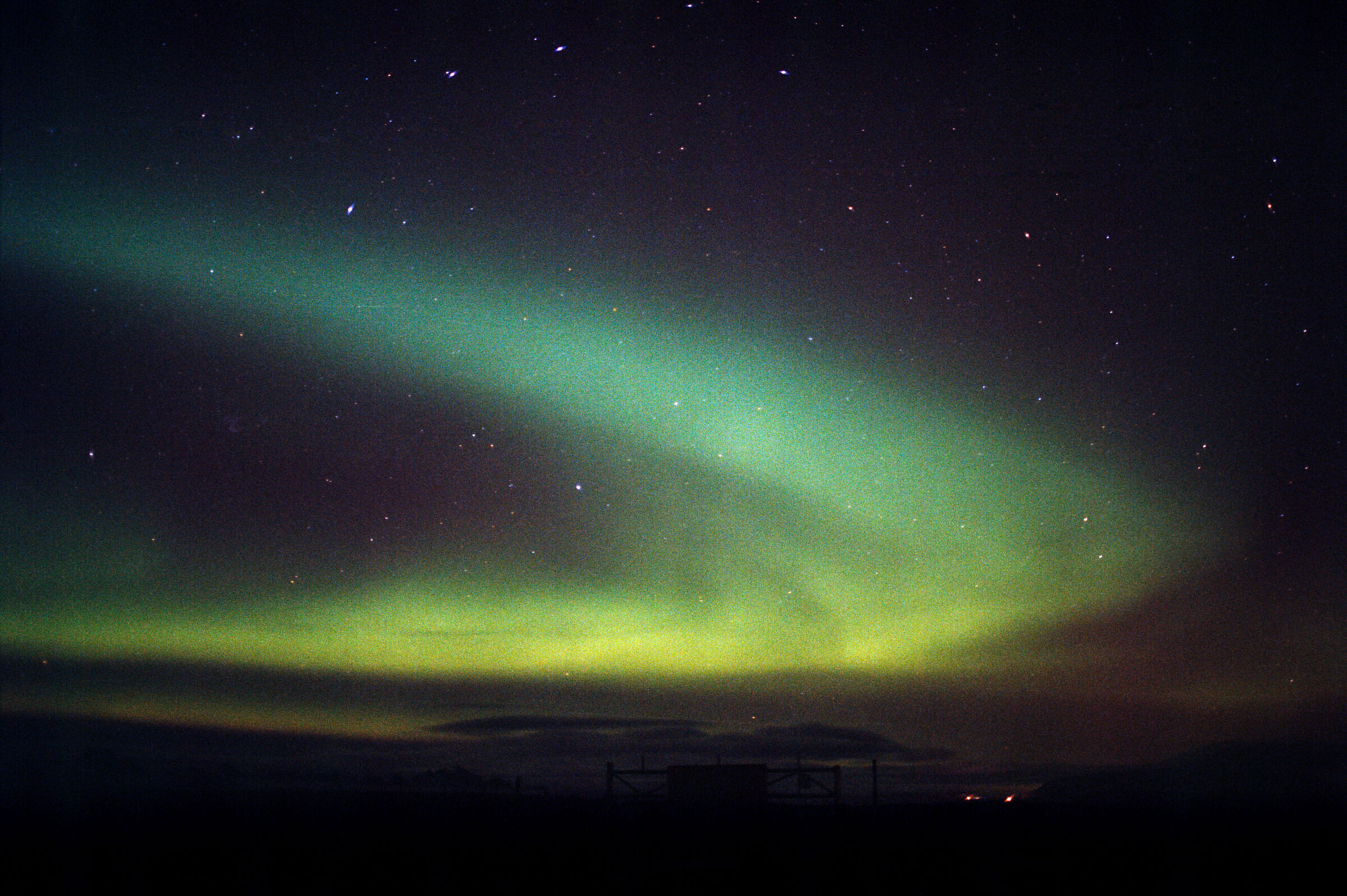Northern lights on portra 800